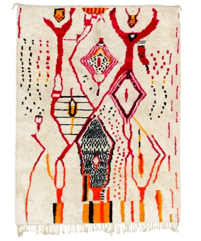 a rug with a woman in a dress. il_fullxfull.2818575687_lbfs