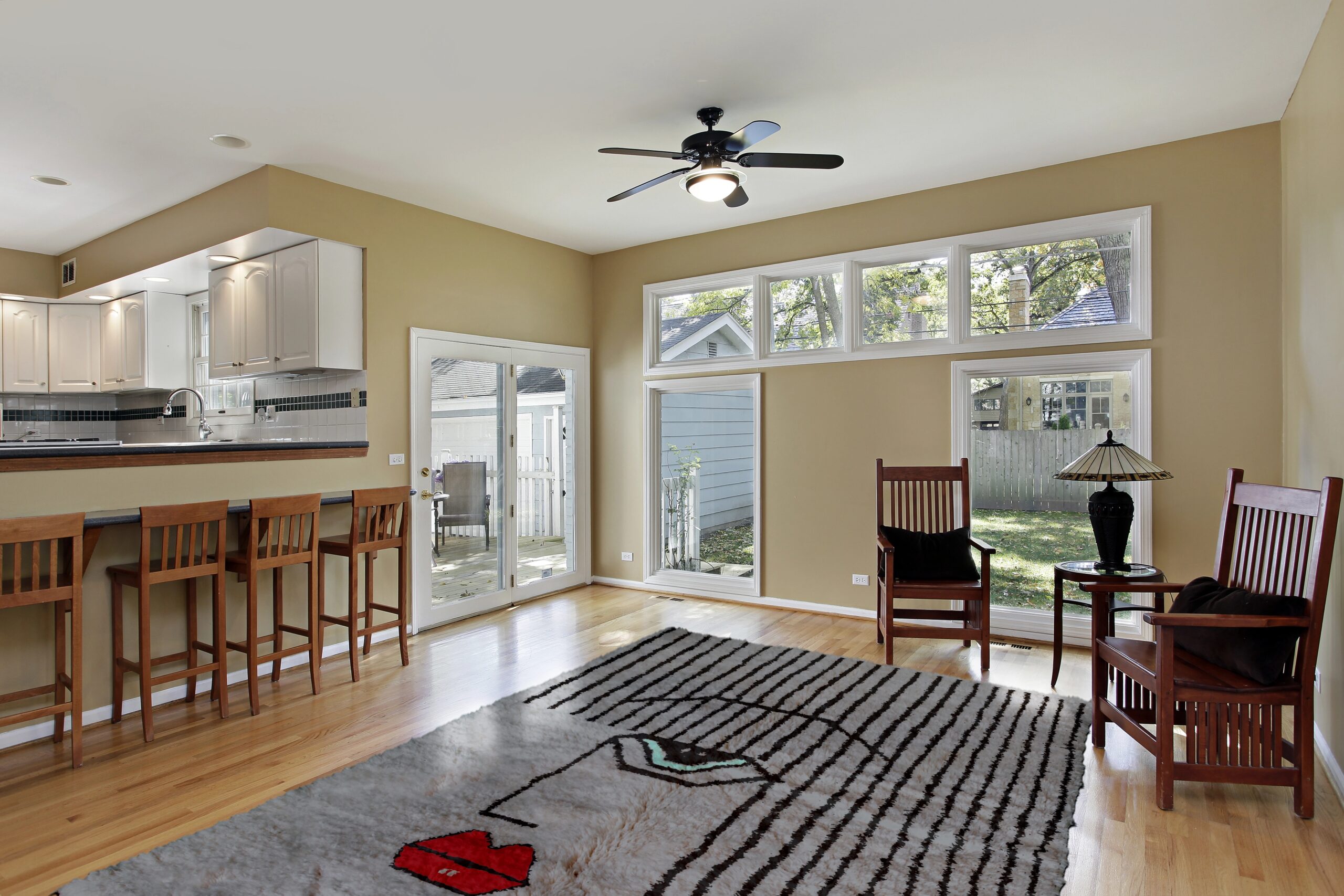 Gray Moroccan Rug salon