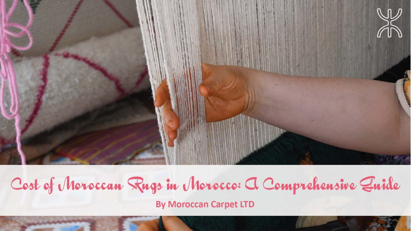 a woman is weaving a piece of fabric. Cost of Moroccan Rugs in Morocco A Comprehensive Guide