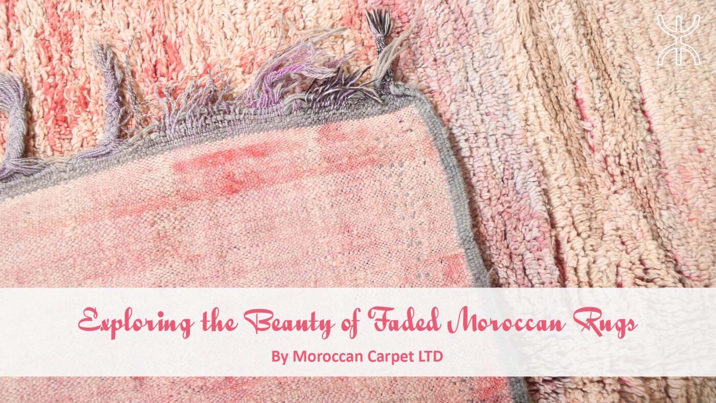 a pile of pink and grey rugs with the words, spring ' s best rugs. Exploring the Beauty of Faded Moroccan Rugs