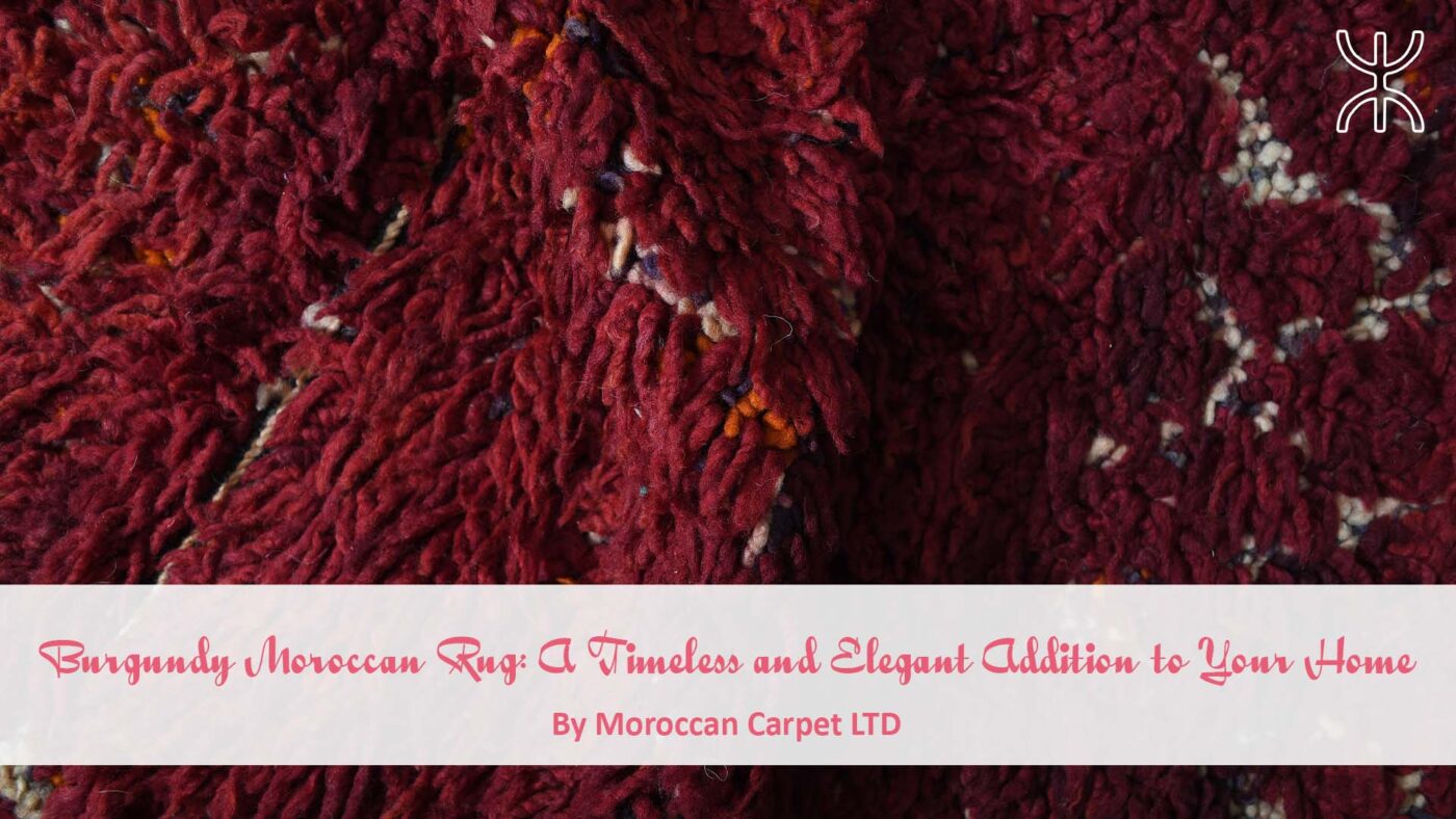 a red knitted sweater with a white and red background. Burgundy Moroccan Rug A Timeless and Elegant Addition to Your Home 01