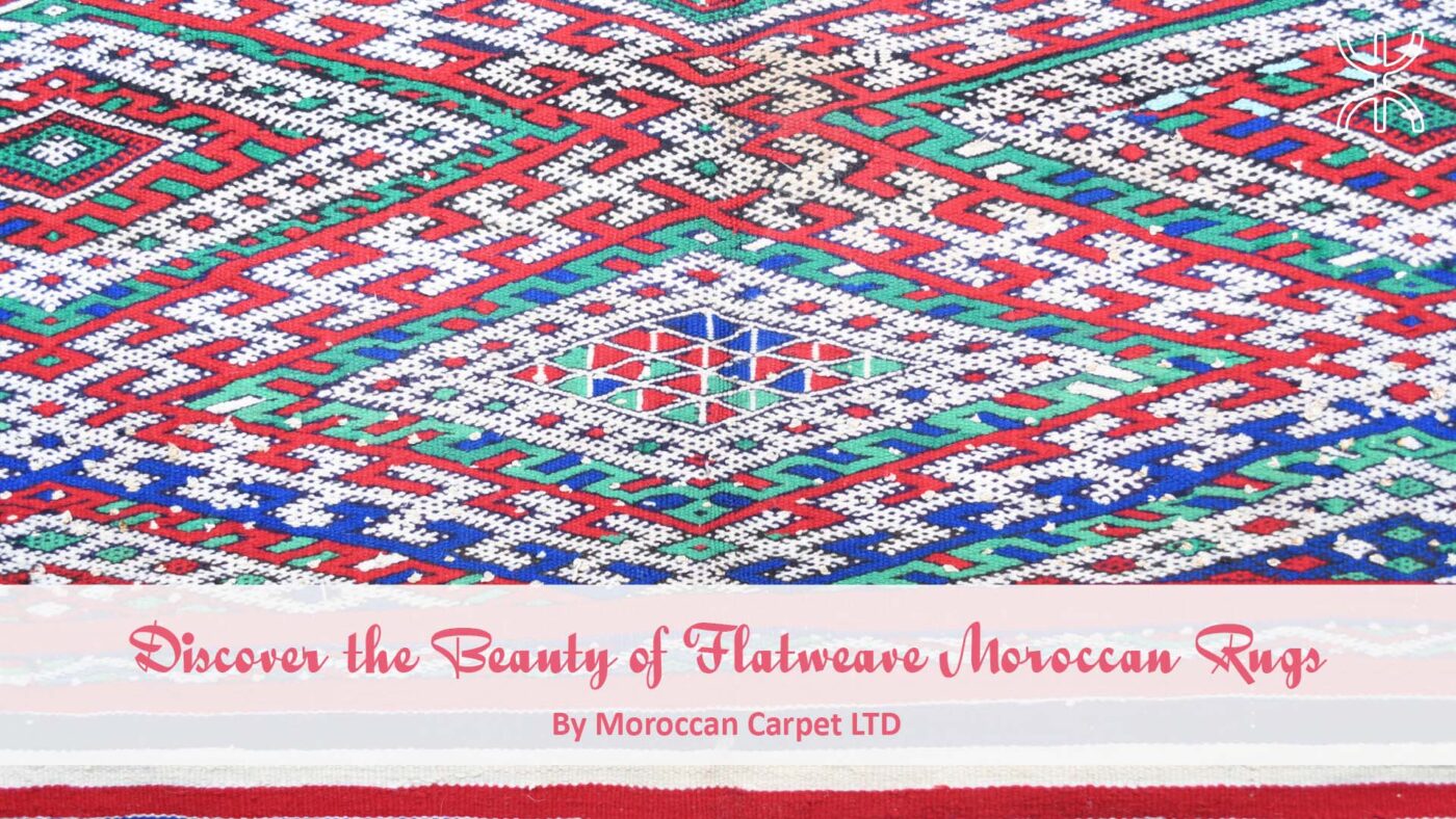 a colorful rug with a red and green pattern. Discover the Beauty of Flatweave Moroccan Rugs 01