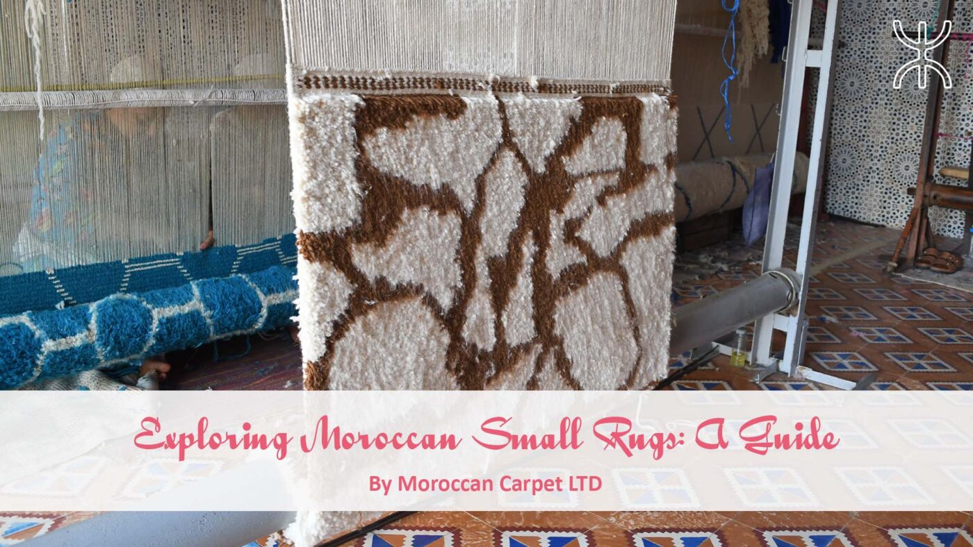 a rug is being made with a machine. Exploring Moroccan Small Rugs A Guide 01