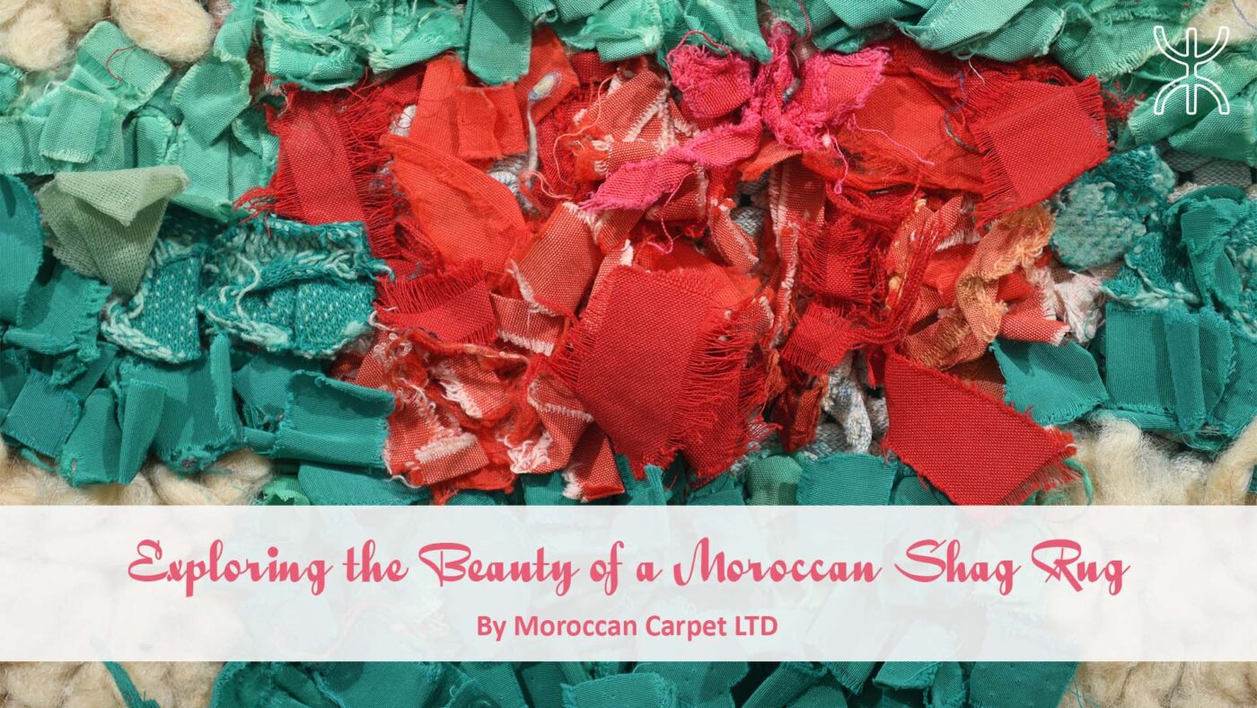 a pile of red and green tissues with the words, spring day of tissues. Exploring the Beauty of a Moroccan Shag Rug 8′ x 10′ Size 01