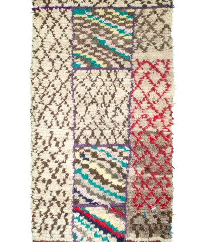 a multi colored rug with fringes and fringes. AZL-005_W-40_195-098 (1)