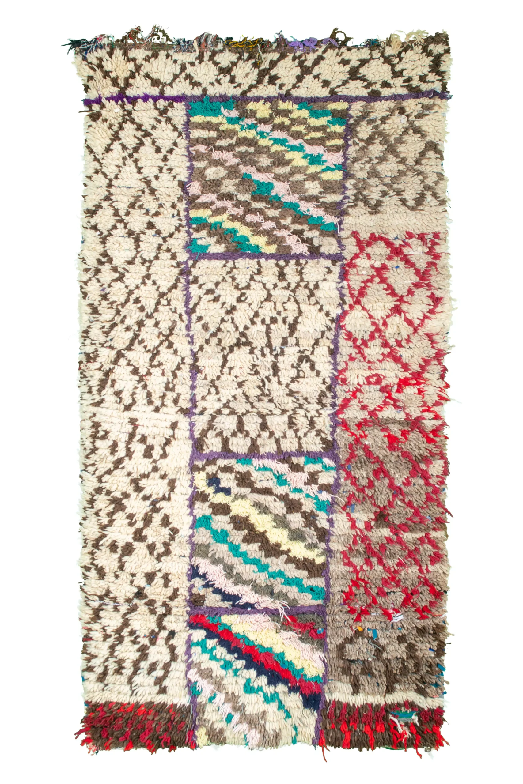 a multi colored rug with fringes and fringes. AZL-005_W-40_195-098 (1)