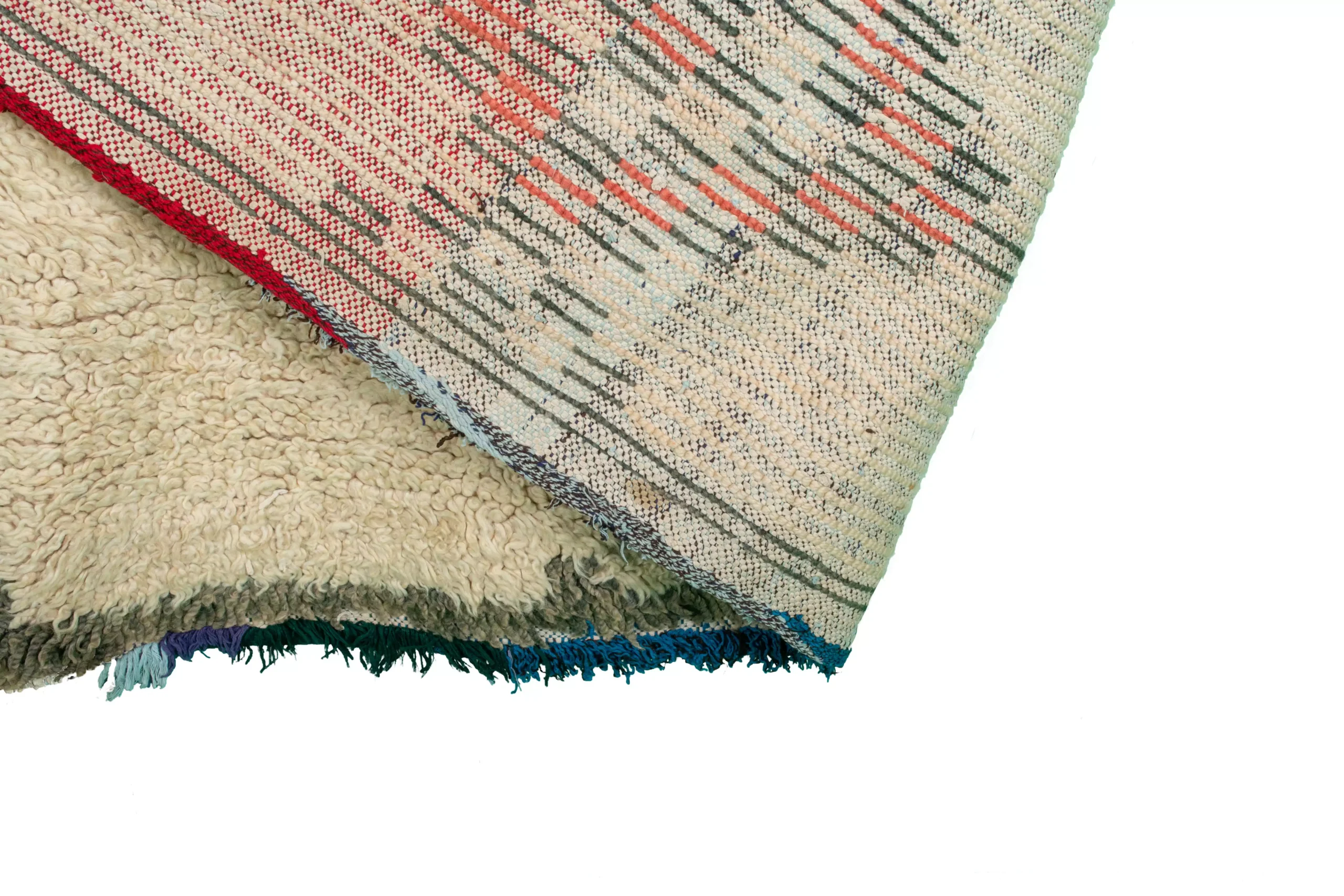 a moroccan rug with a red and blue stripe. AZL-007_W-40_275-164 (10)