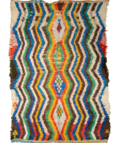 a colorful rug with fringes and fringes. AZL-011_RN_225-150 (1)