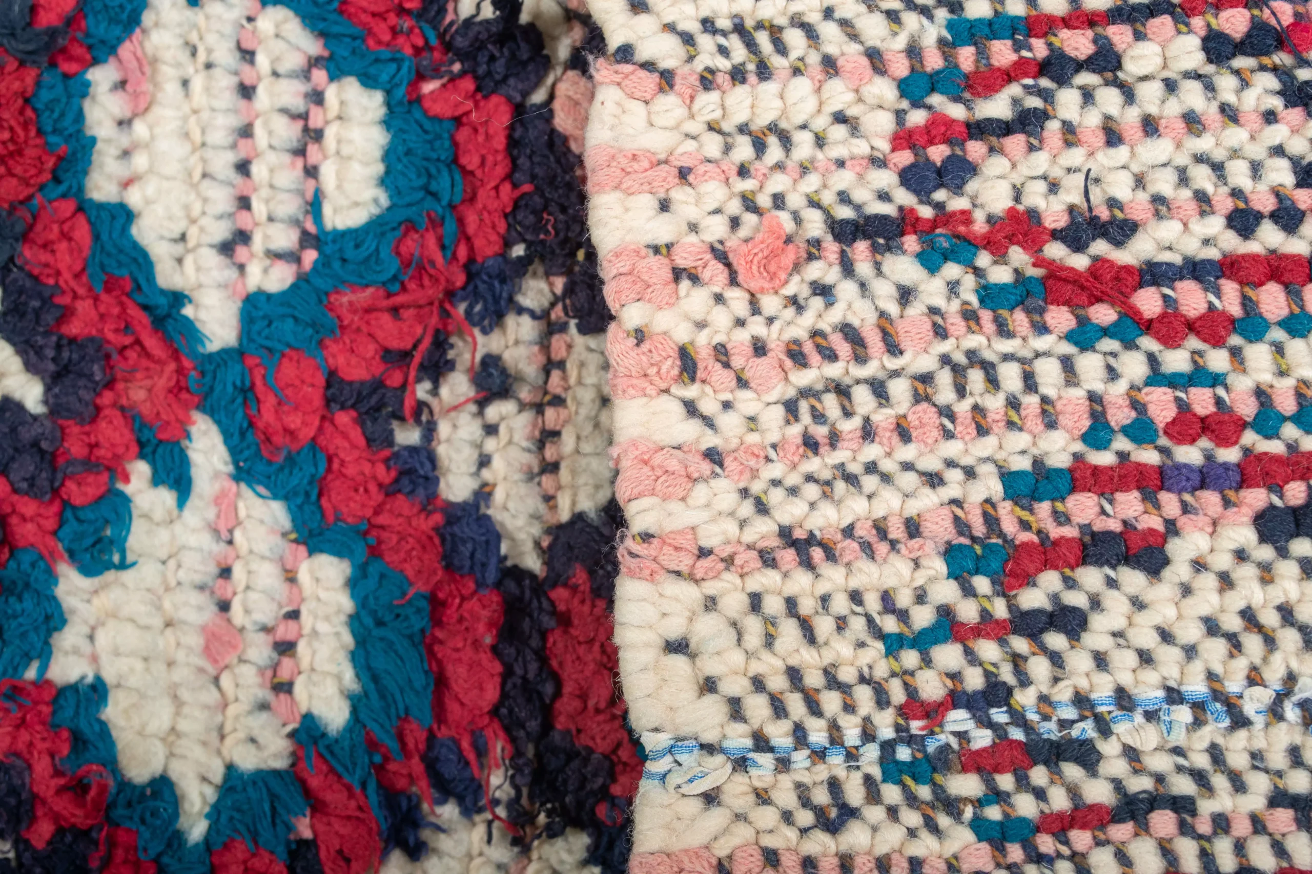 a pile of colorfully colored rugs. AZL-014_W-40_176-080 (10)