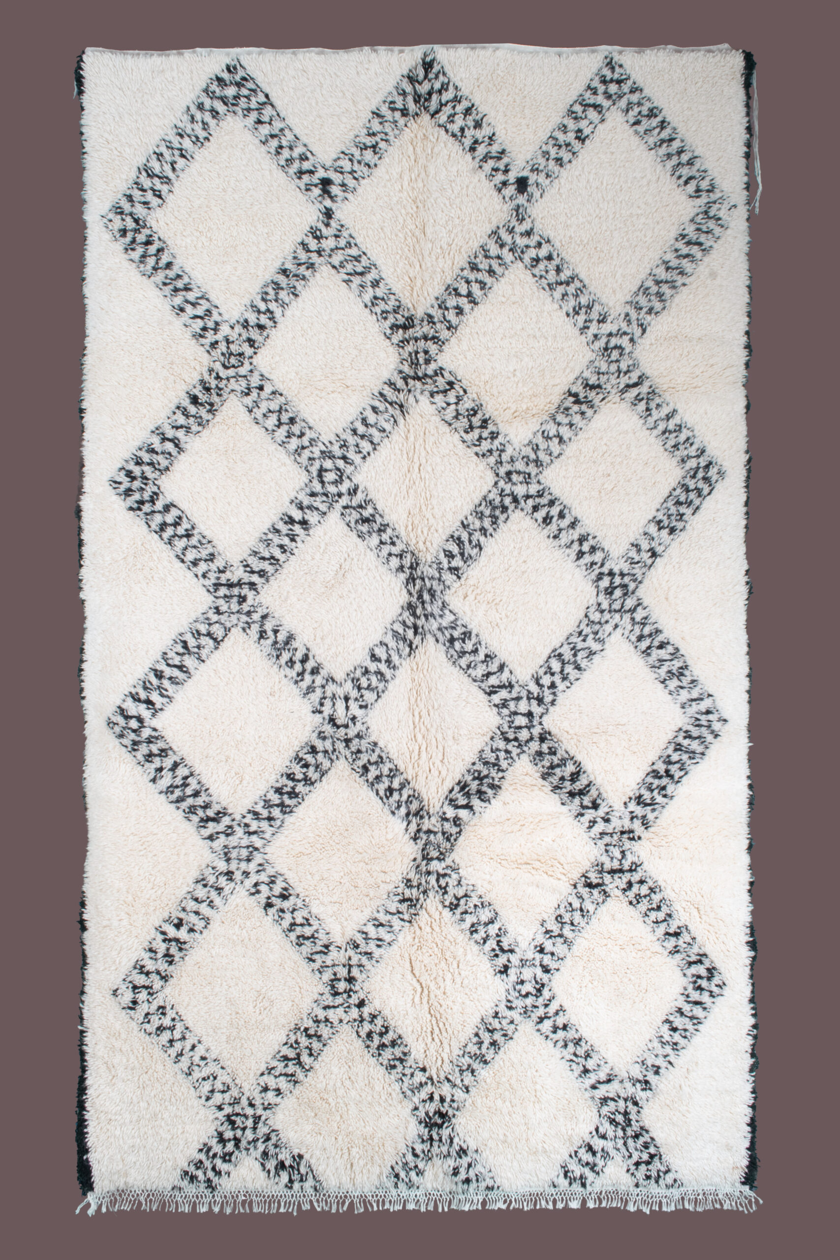 Grand Black Line Beni Ourain Rug