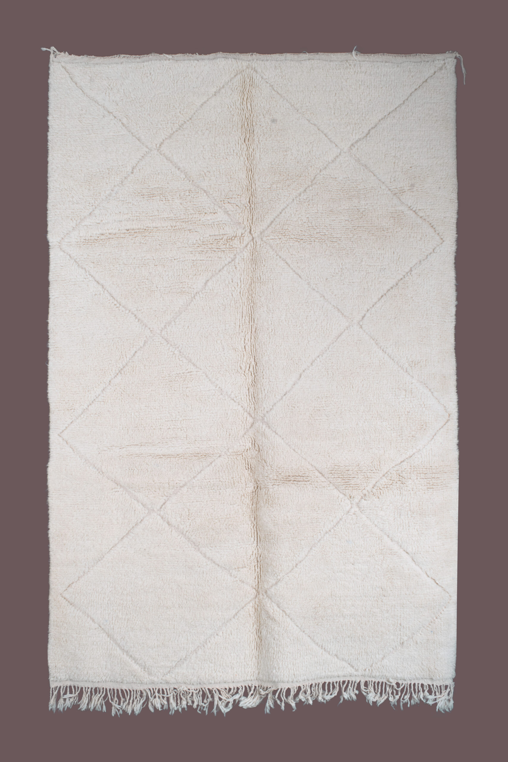 White Lines Beni Ourain Rug