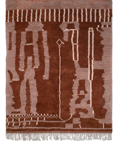 a brown rug with fringes and fringes. VIN0183_BR2-93_W-40 (1)