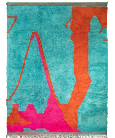 a rug with a pink and blue design. VINX09_TK-01_OR-24_PN-35 (1.1)