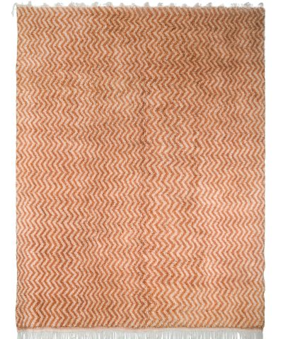 a large orange and white rug with fringes. VINX14_CR-01_BR2-93 (1.1)