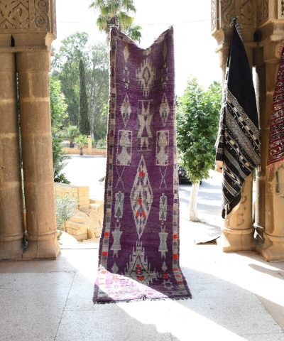 a purple and black moroccan rug. il_fullxfull.6017181218_stkz.jpg