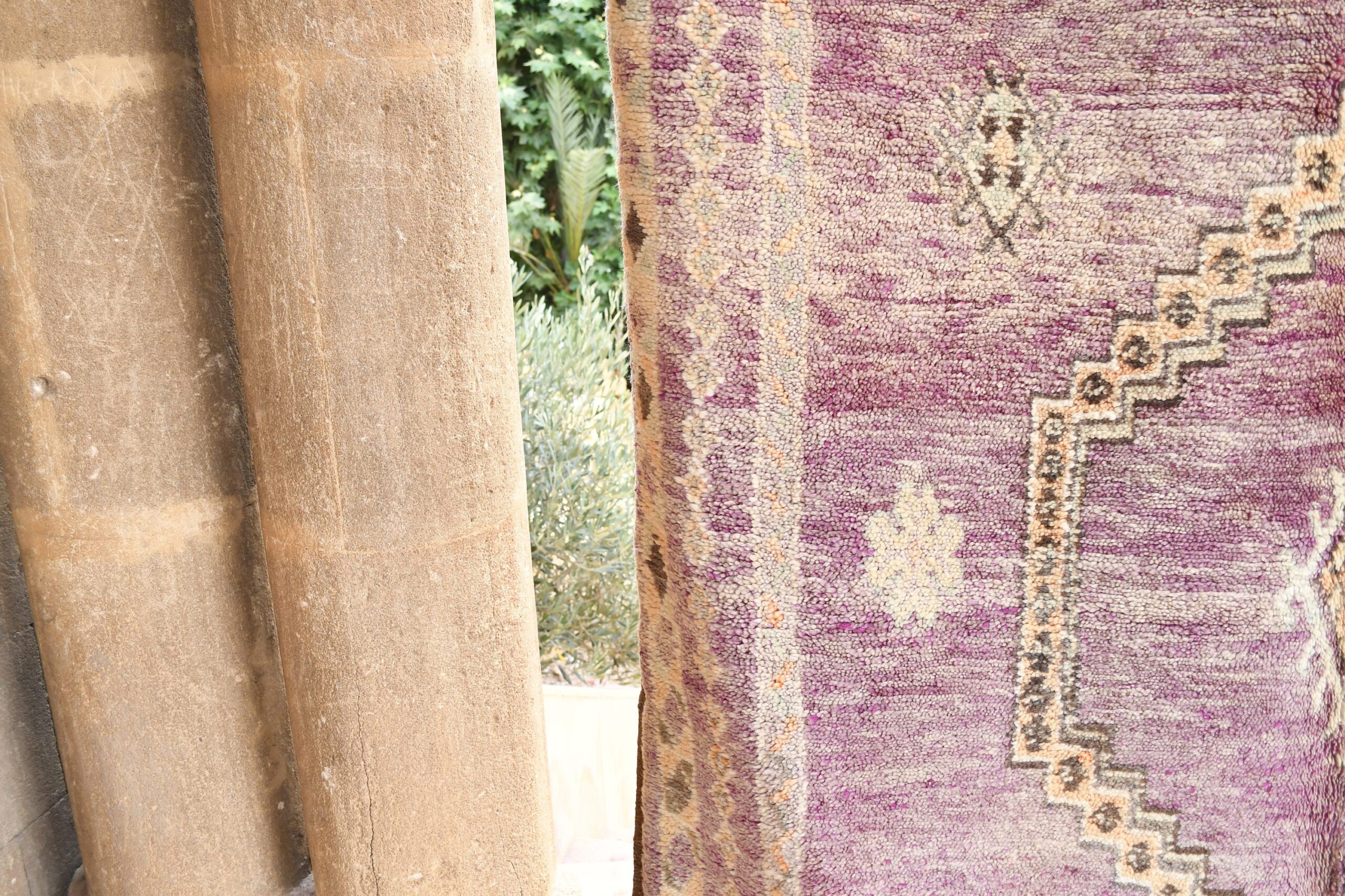 a purple rug on a wooden floor. il_fullxfull.6017500176_jhd2.jpg