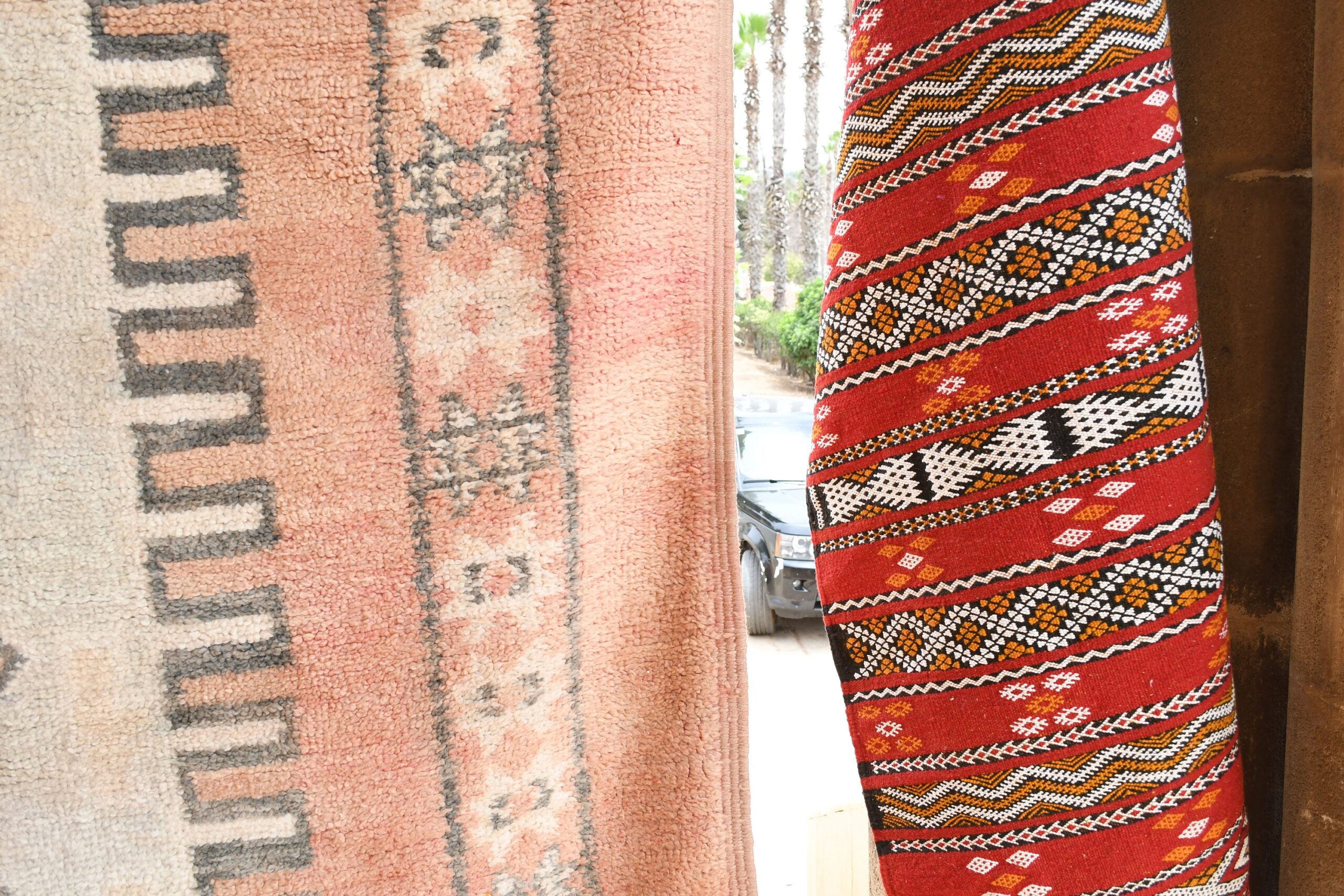 a red and black rug. il_fullxfull.6017505686_t5h8.jpg