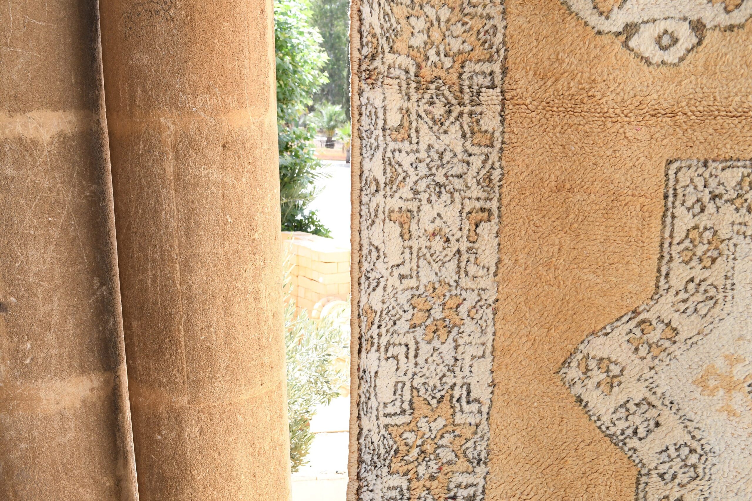 a cat sitting on a rug in a room. il_fullxfull.6025856776_jx2j.jpg