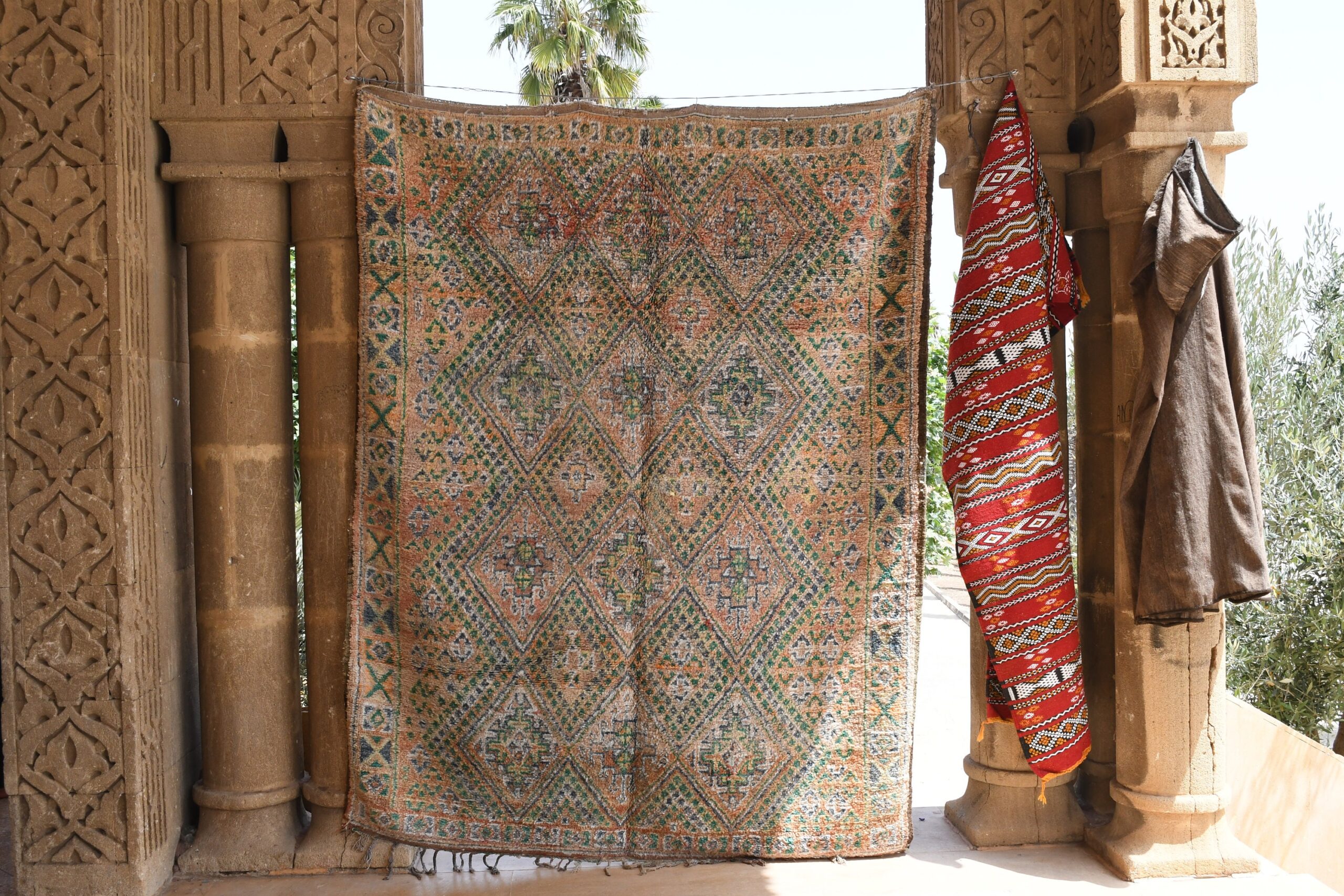 a large rug hanging on a wall. il_fullxfull.6025883542_f364.jpg