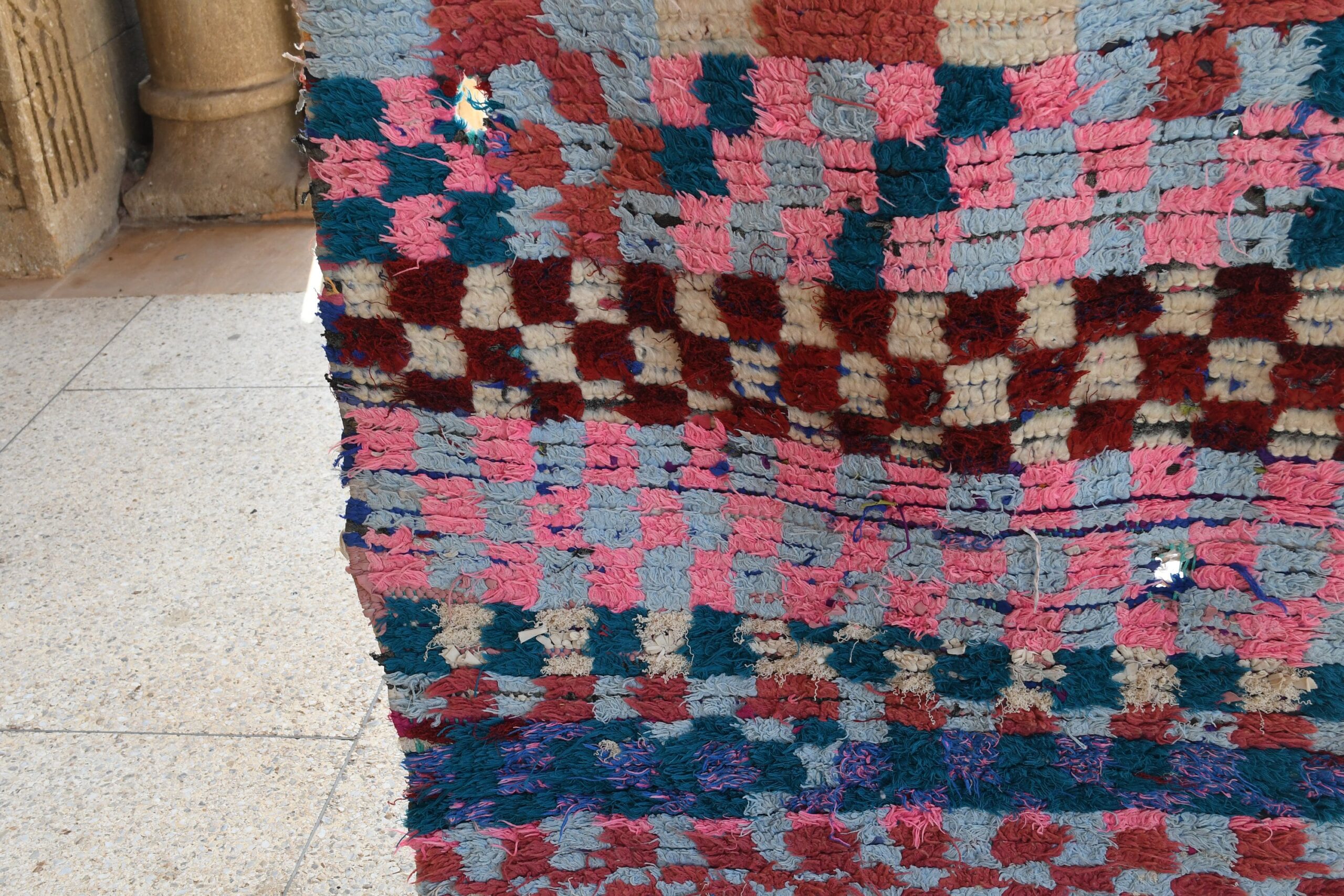 a colorful rug on the ground. il_fullxfull.6028093994_f7mz.jpg