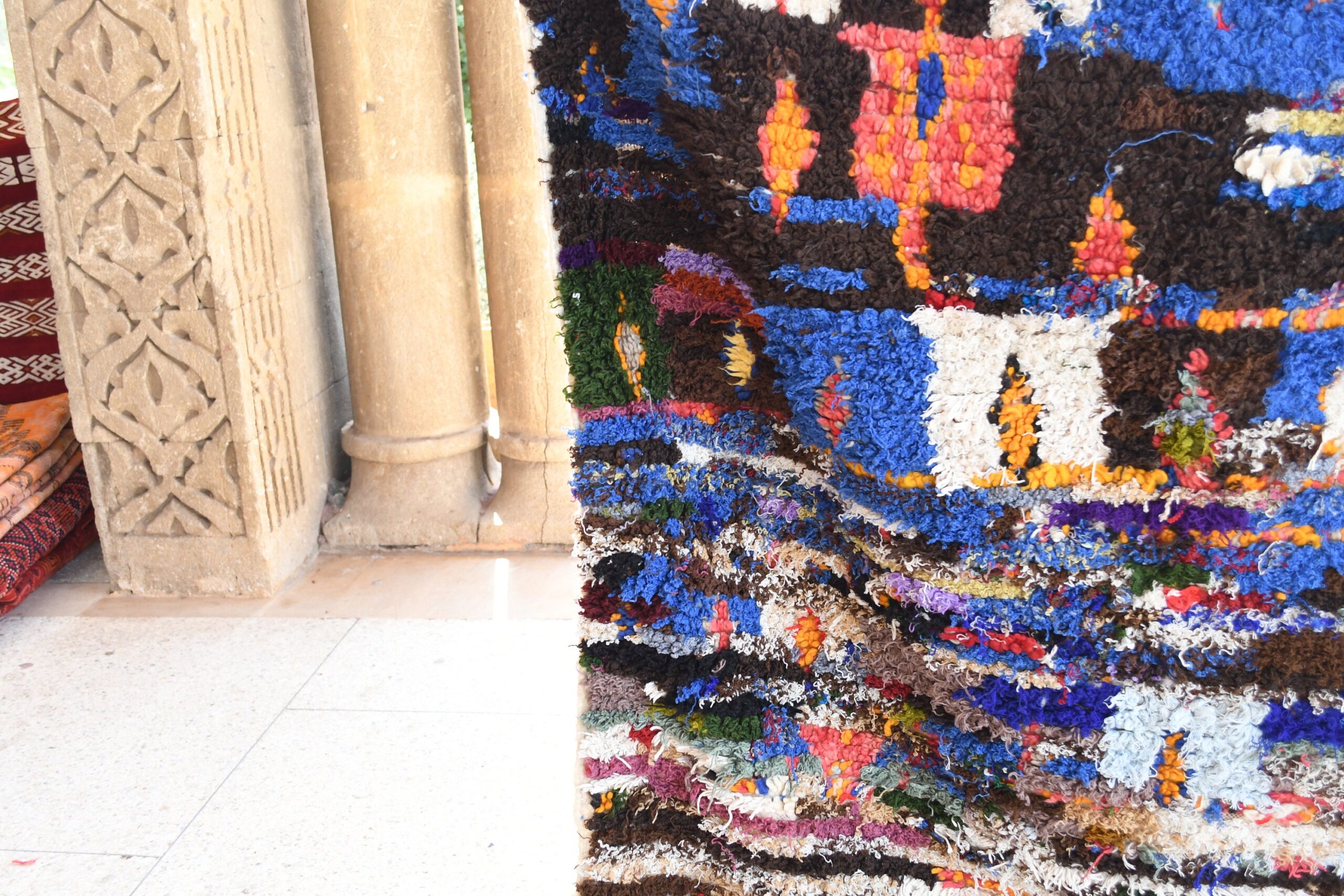 a colorful rug on the floor. il_fullxfull.6028095476_kxcr.jpg