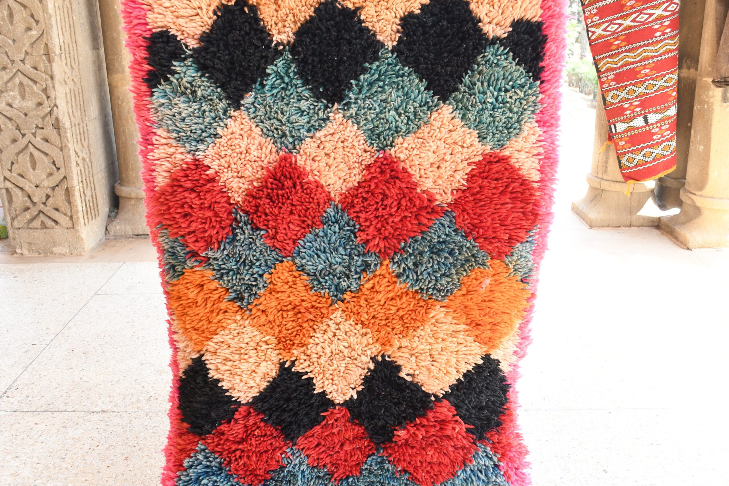 a colorful rug on the floor. il_fullxfull.6028235426_tg7l.jpg