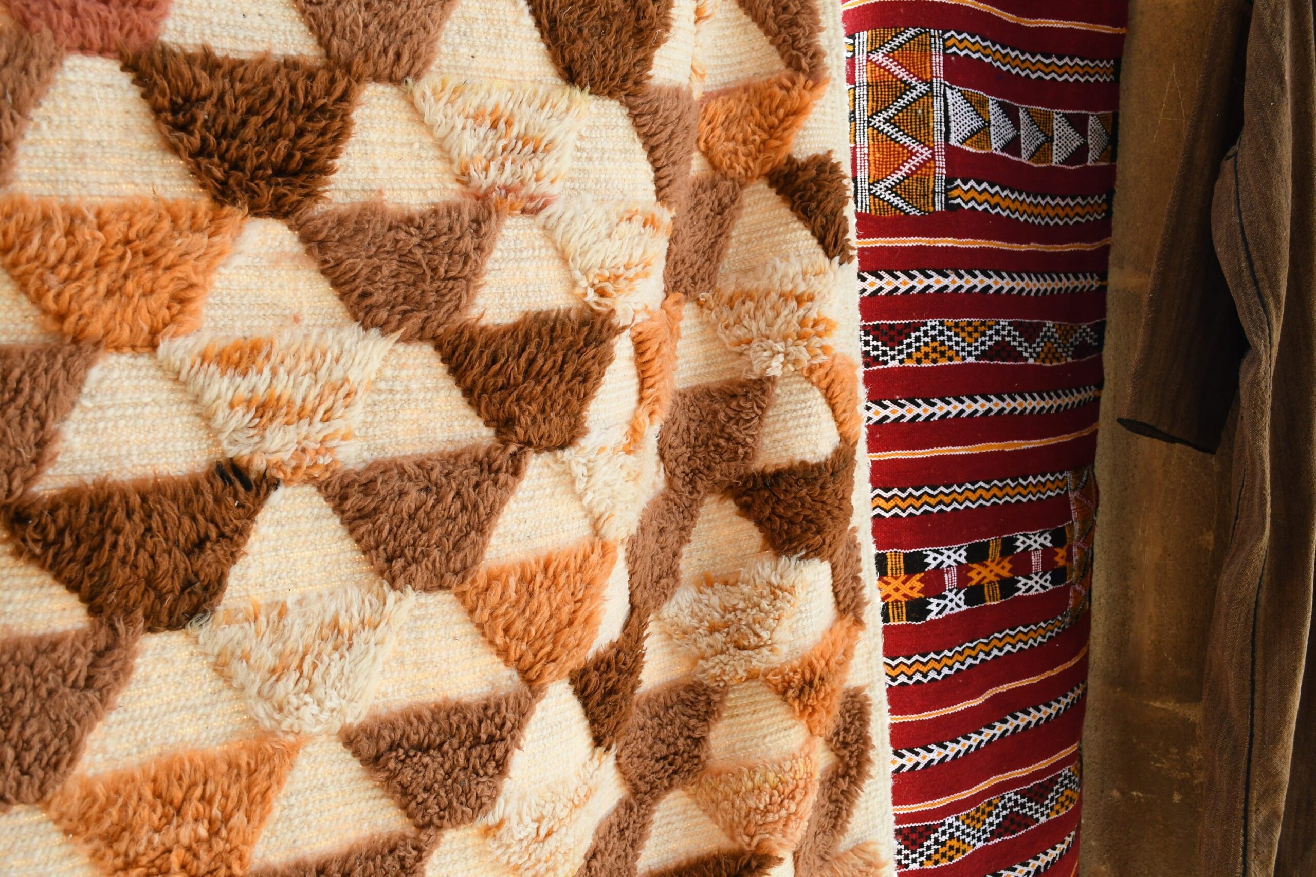 a teddy bear is sitting on a moroccan rug. il_fullxfull.6035037198_ipw9.jpg