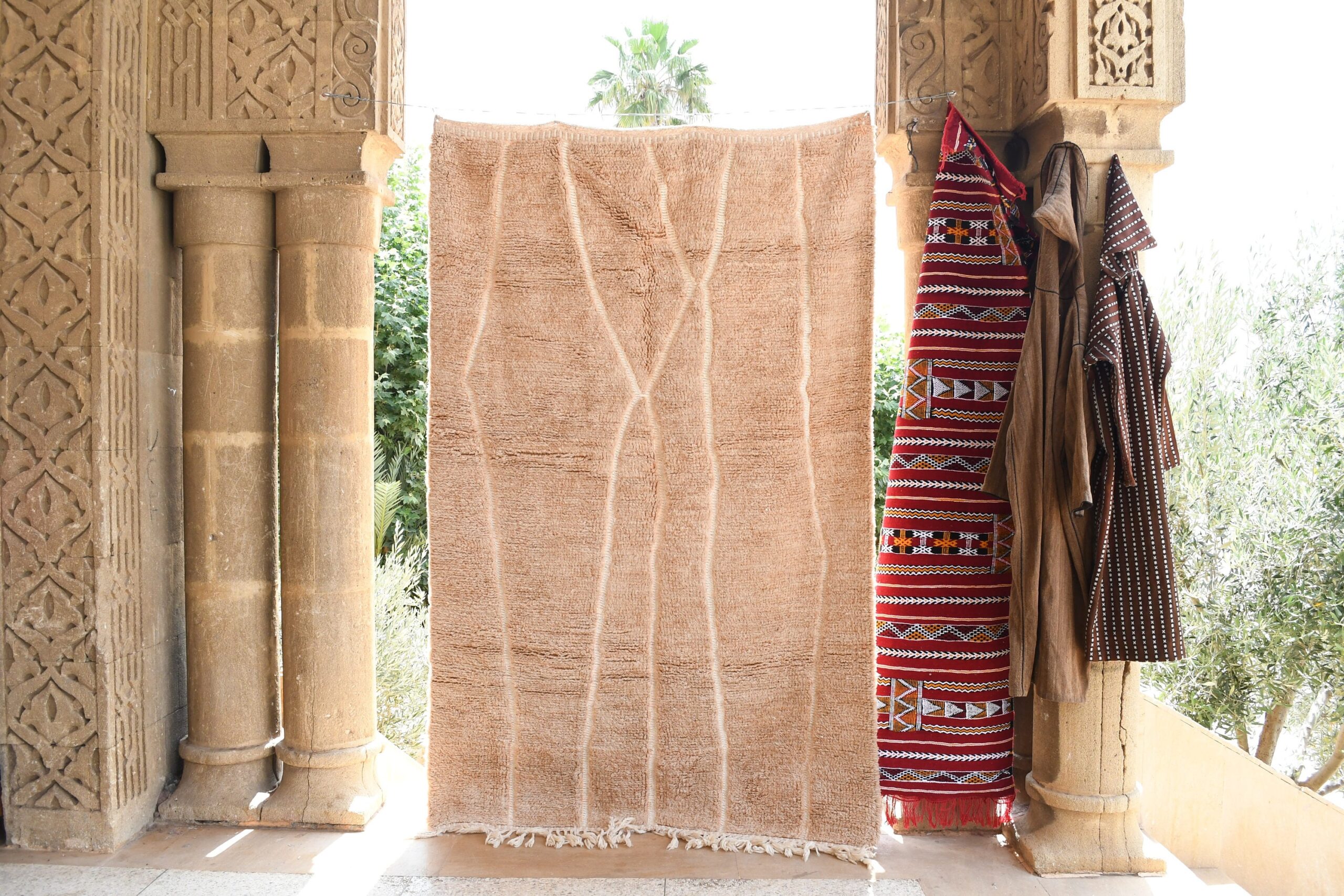 a large rug hanging on a wall. il_fullxfull.6035045910_hfbi.jpg