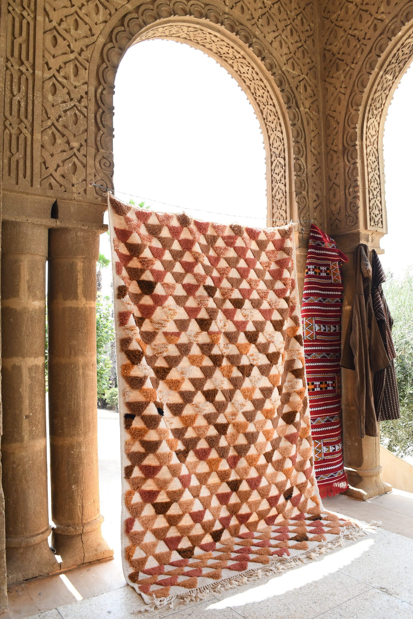 a large rug is on display in a room. il_fullxfull.6036482346_lzdt.jpg