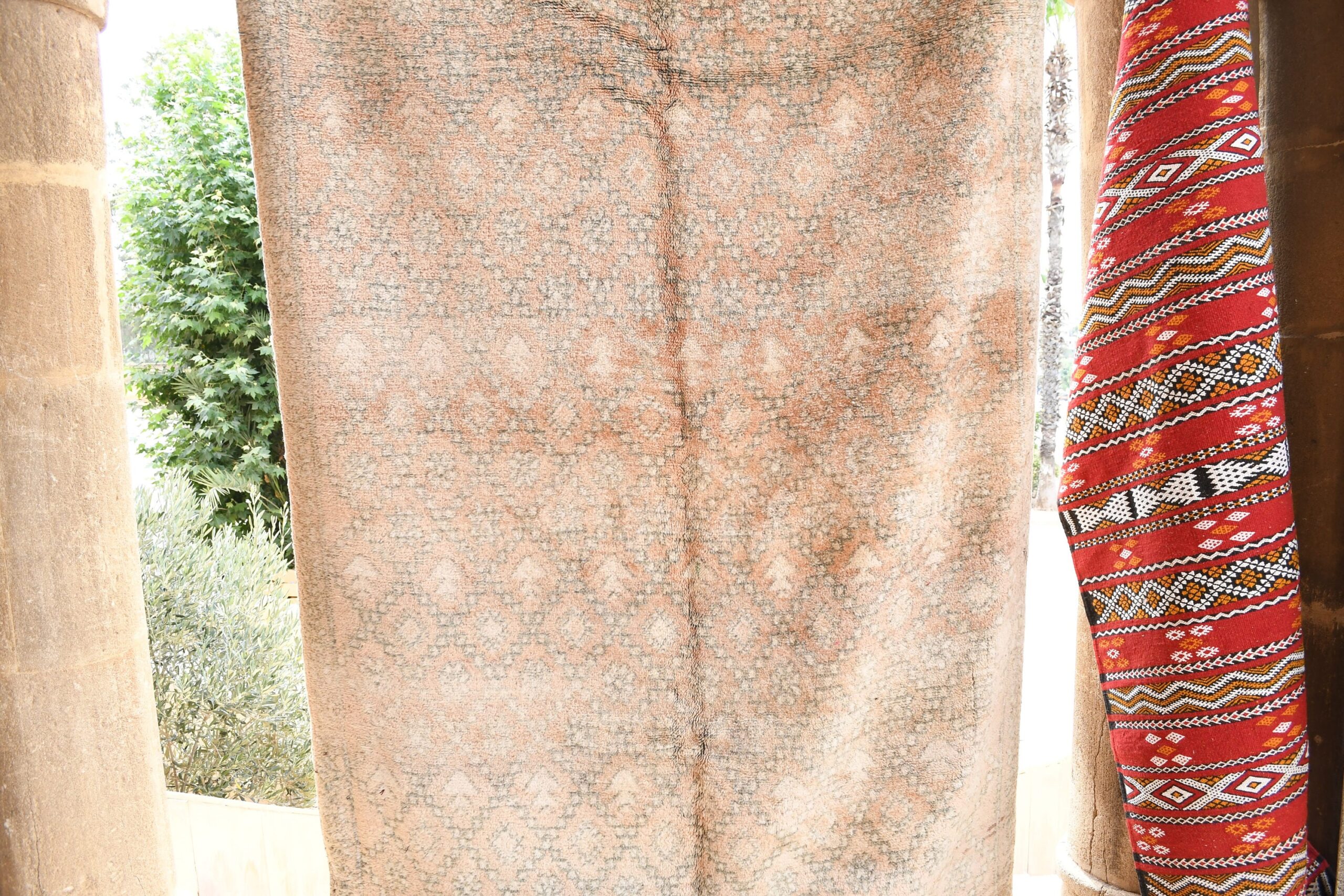 a red and white moroccan rug. il_fullxfull.6065531511_9x4c.jpg