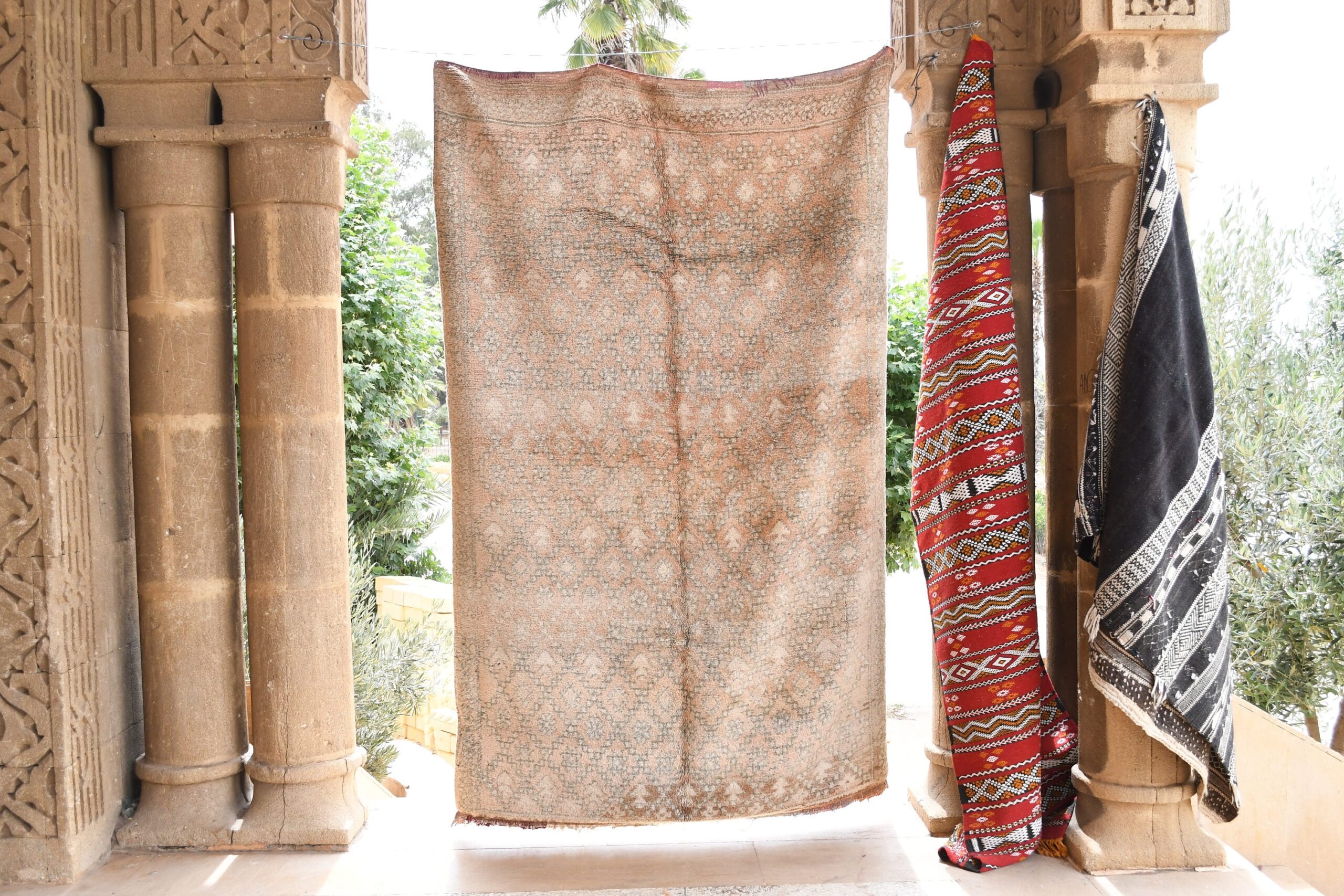 a large rug hanging on a wall. il_fullxfull.6065531679_7hm4.jpg