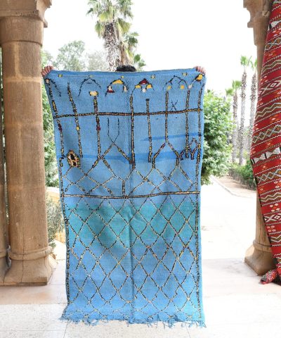 a blue door with a blue and red door handle. il_fullxfull.6065574637_9hjb.jpg