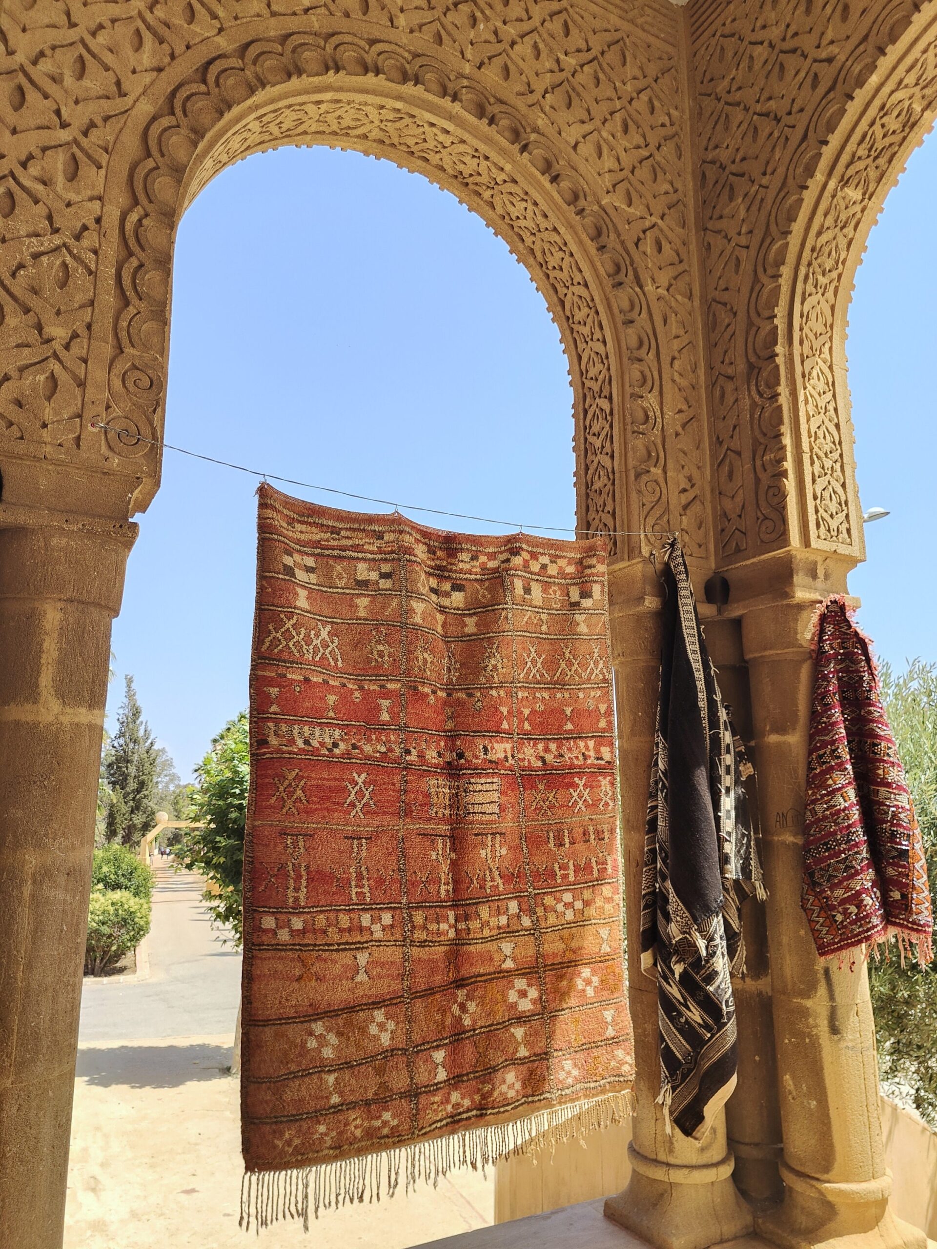 a large rug hanging on a wall. il_fullxfull.6071178359_jk6b.jpg