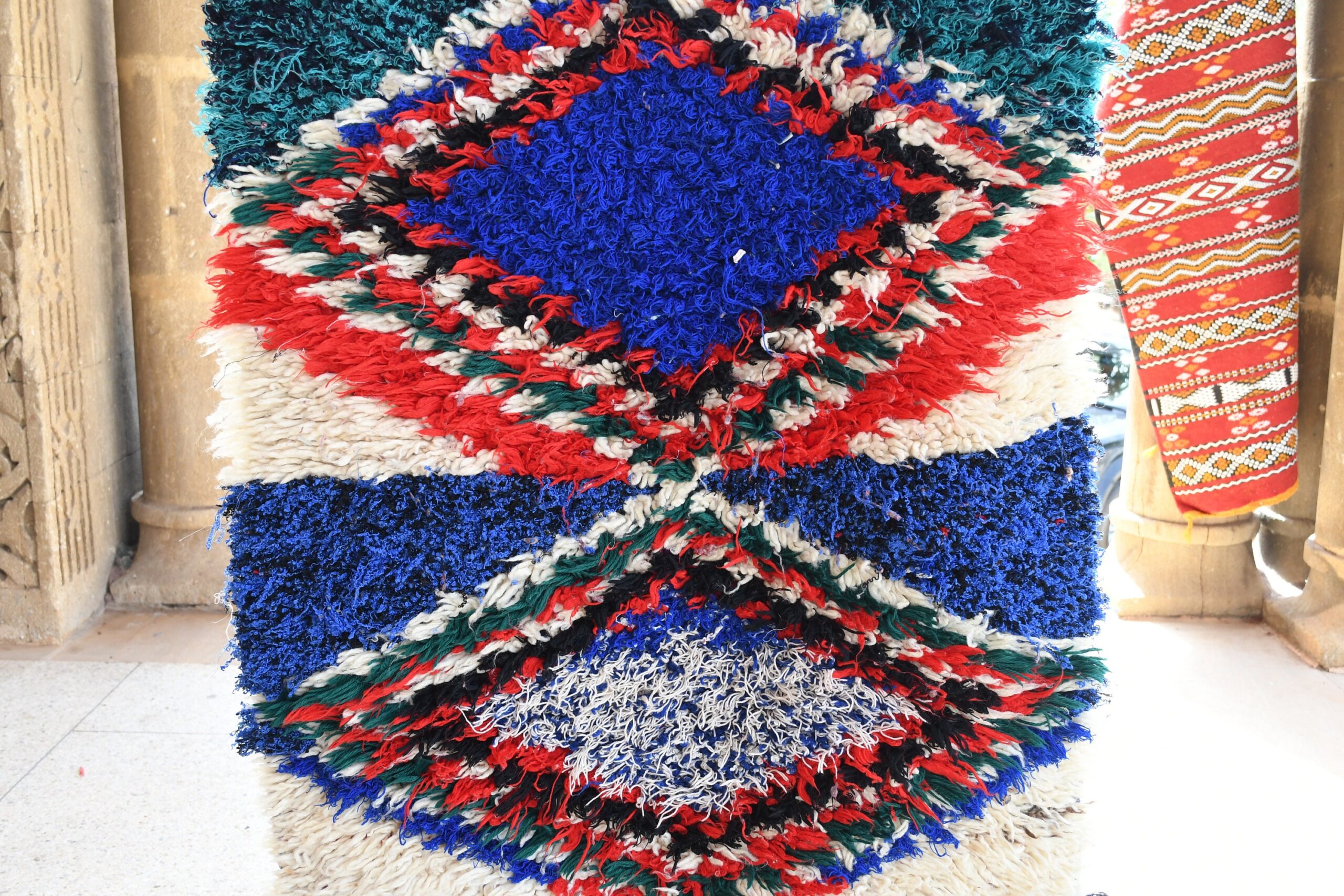a large pile of red, white and blue yarn. il_fullxfull.6076168685_f3kt.jpg