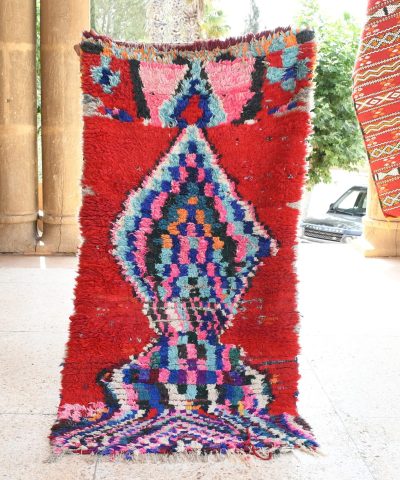 a red carpet with a colorful pattern on it. il_fullxfull.6076170783_72uy.jpg