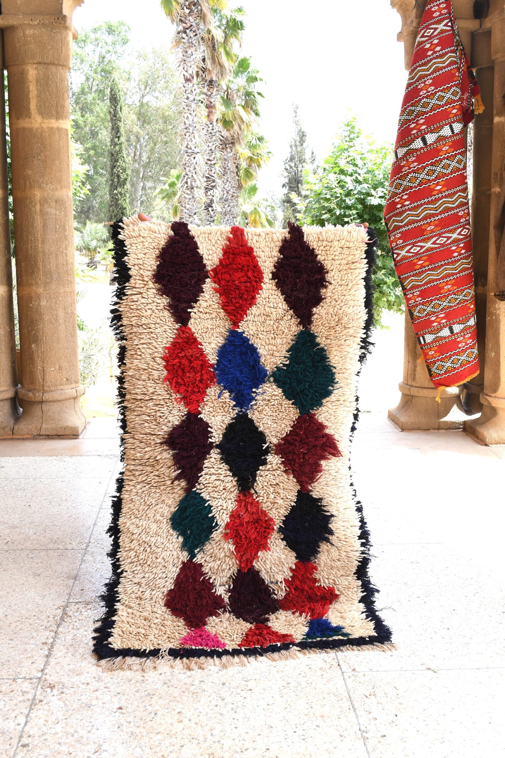 a colorful rug on the floor. il_fullxfull.6076299739_4xfy.jpg