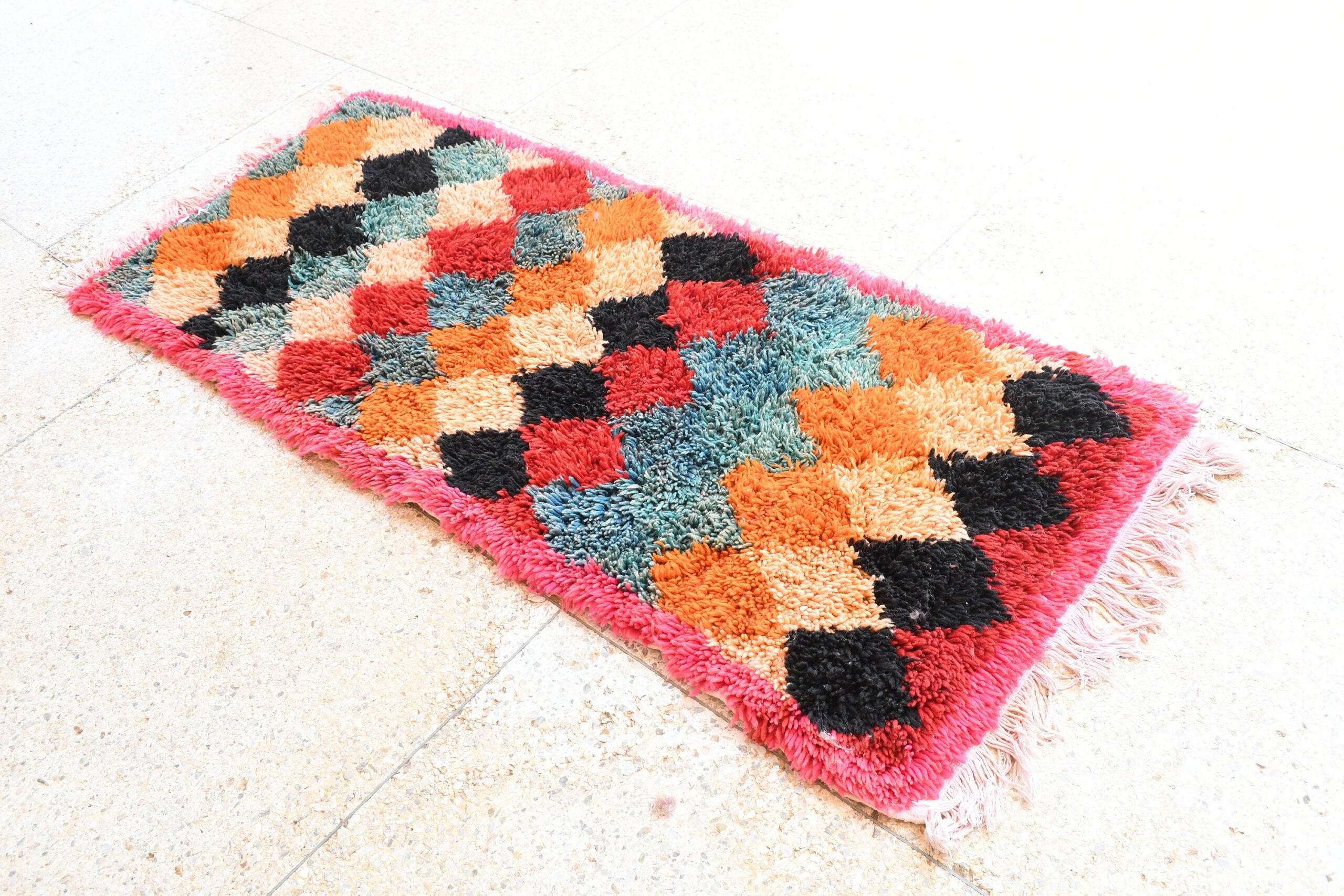 a colorful rug on the floor. il_fullxfull.6076301673_rf0g.jpg