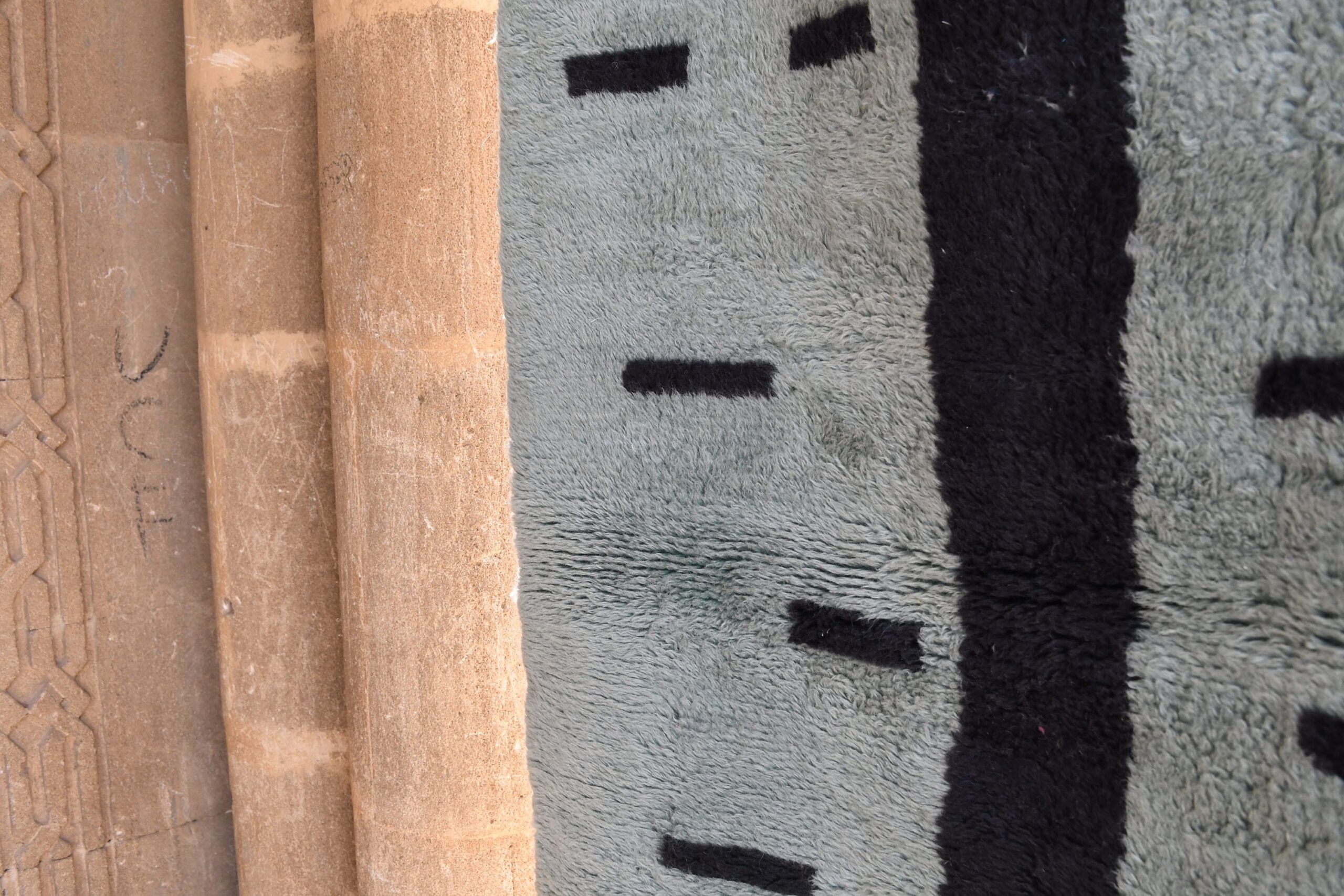 a close up of a rug on a wooden floor. il_fullxfull.6083115849_sxwq.jpg