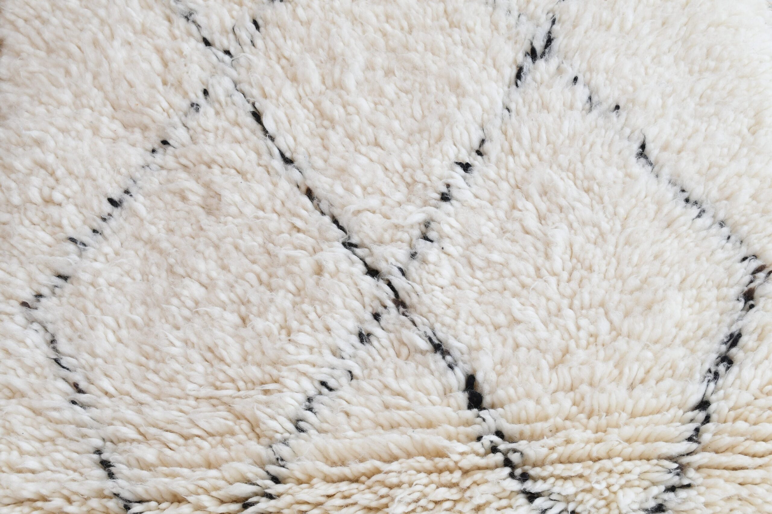a close up of a rug with a black and white pattern. il_fullxfull.6083151821_11jl.jpg