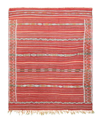 Handmade Moroccan Zemmour Wool Rug 138x179 cm - Unique Tribal Patterns