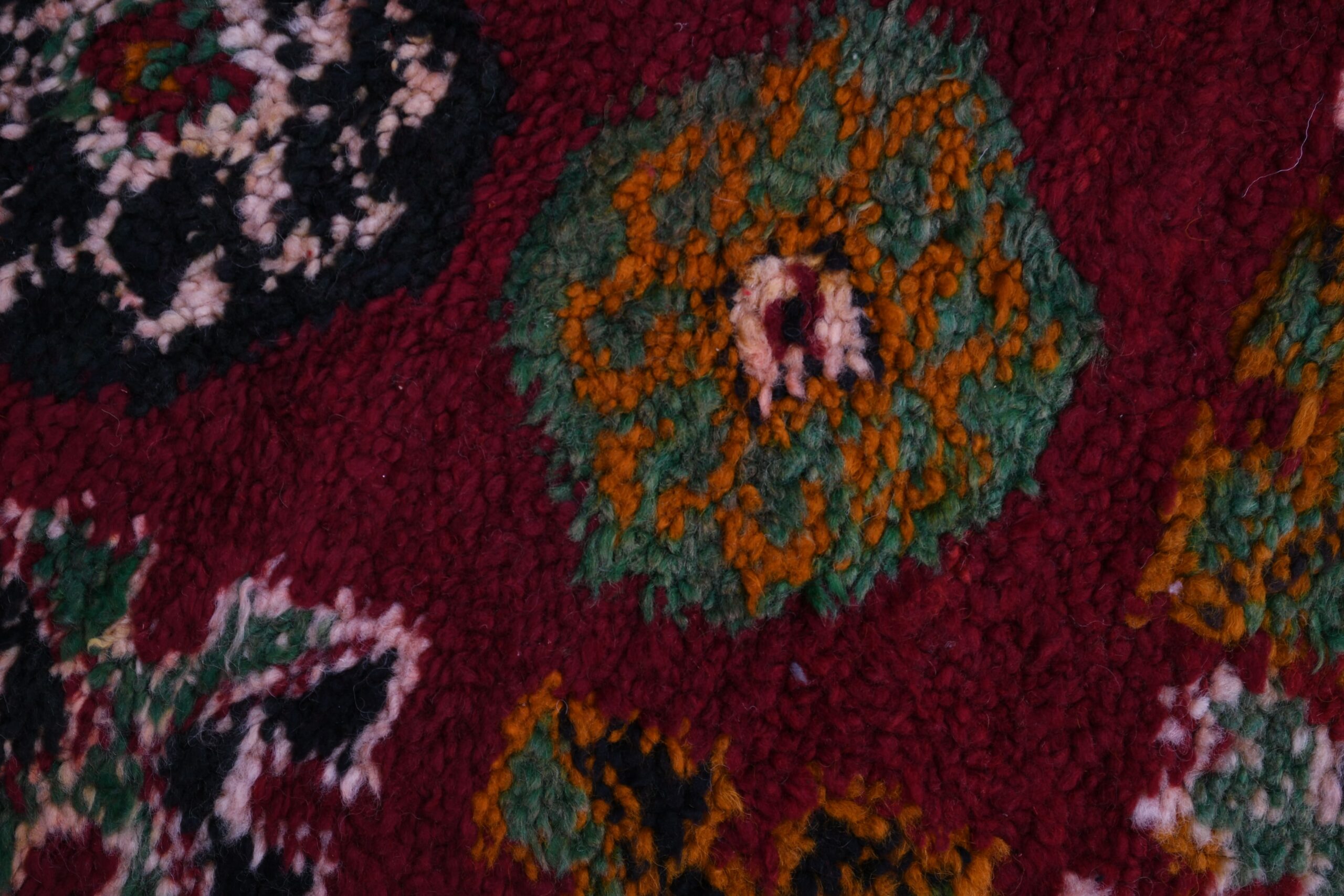 Handmade Zemmour Moroccan Wool Rug 156x301 cm Red Geometric Design - Imagen 9