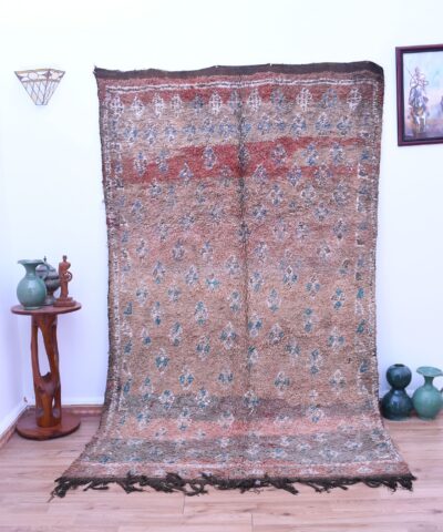 Handmade Moroccan Zemmour Wool Rug 161x271cm - Red, Traditional Design