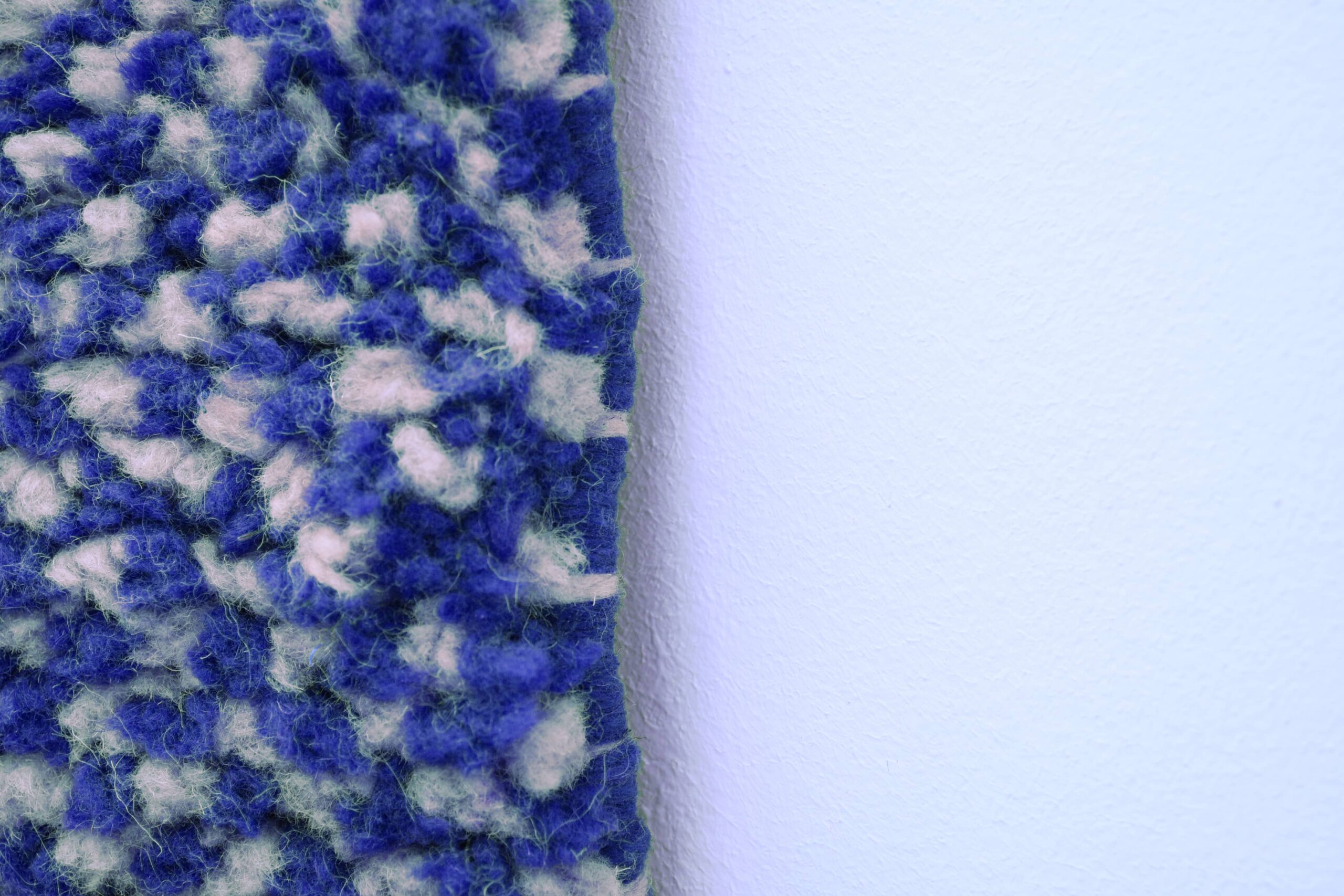 Modern Beni Ourain Moroccan Rug 200x300 cm Dark Blue Geometric Pattern - Image 8