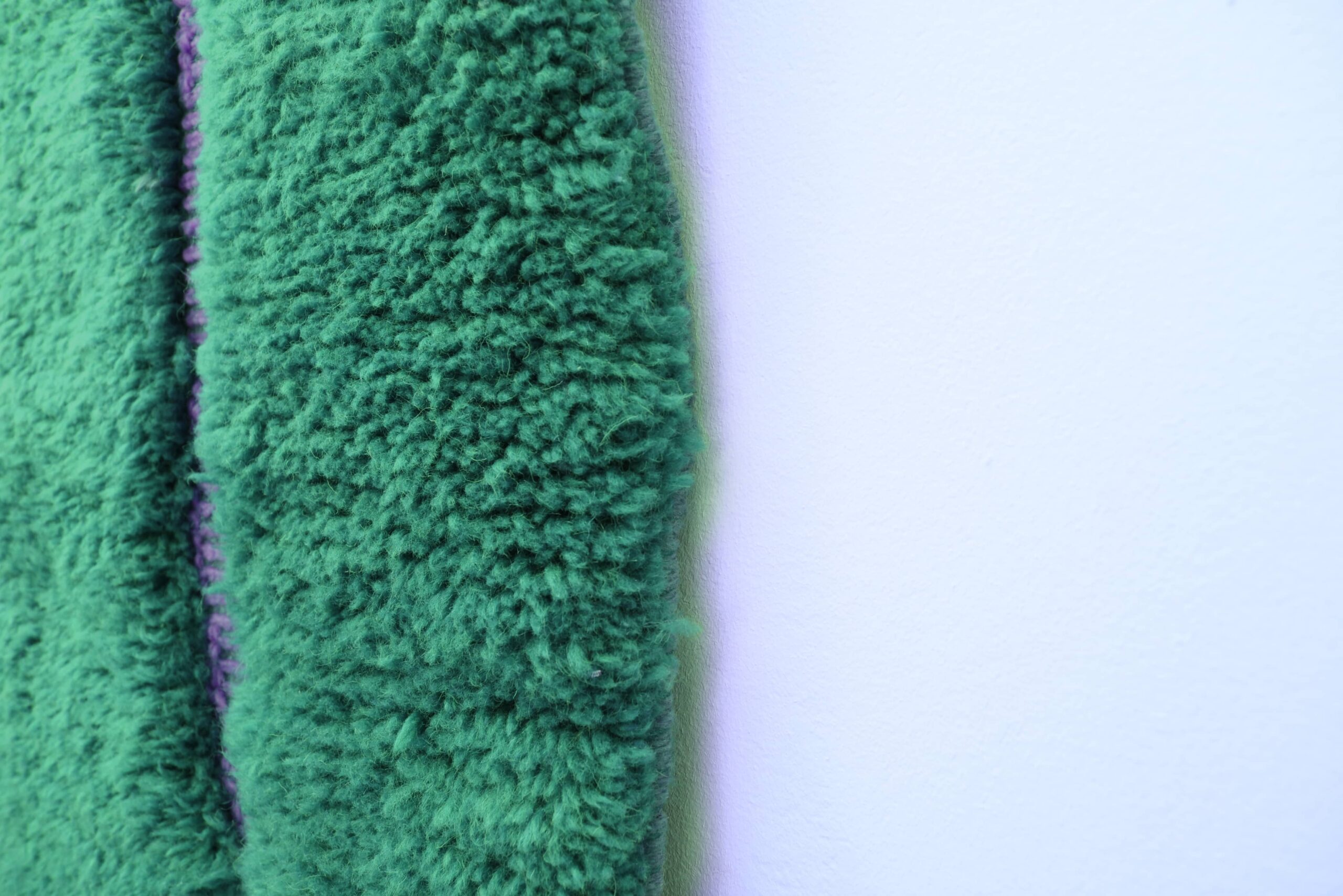 Elegant Dark Blue Green Mrirt Wool Moroccan Rug 200x300cm - Handmade Luxury - Image 5