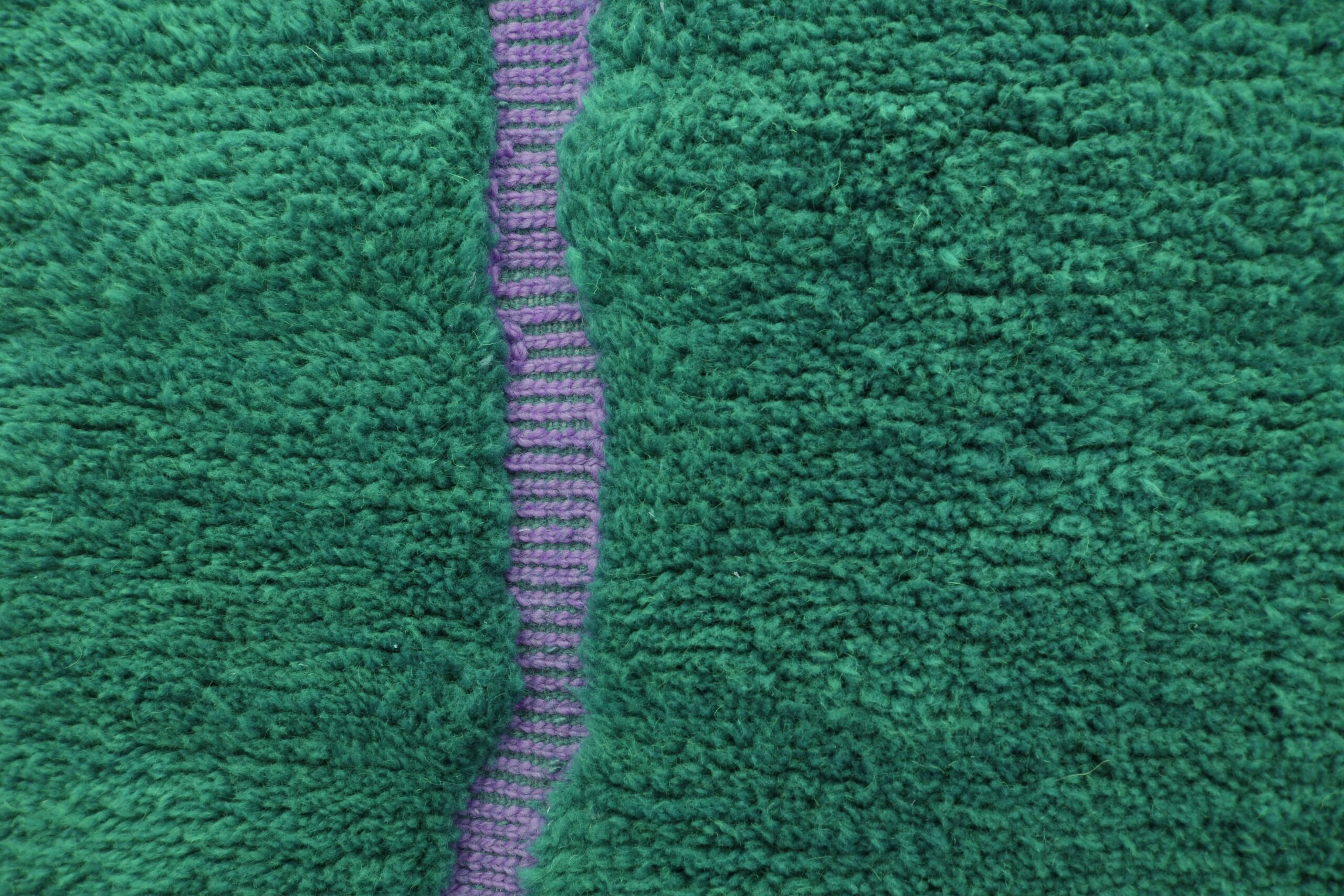 Elegant Dark Blue Green Mrirt Wool Moroccan Rug 200x300cm - Handmade Luxury - Image 6