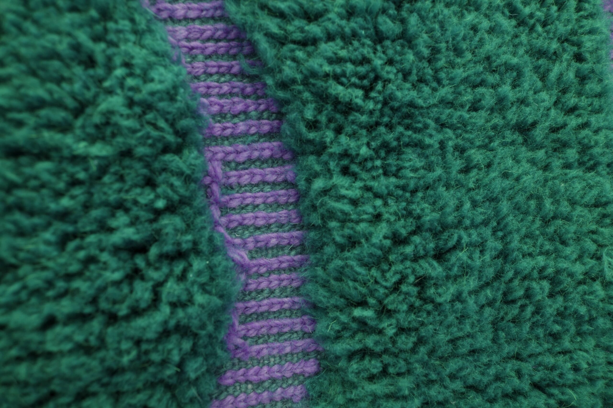 Elegant Dark Blue Green Mrirt Wool Moroccan Rug 200x300cm - Handmade Luxury - Image 8