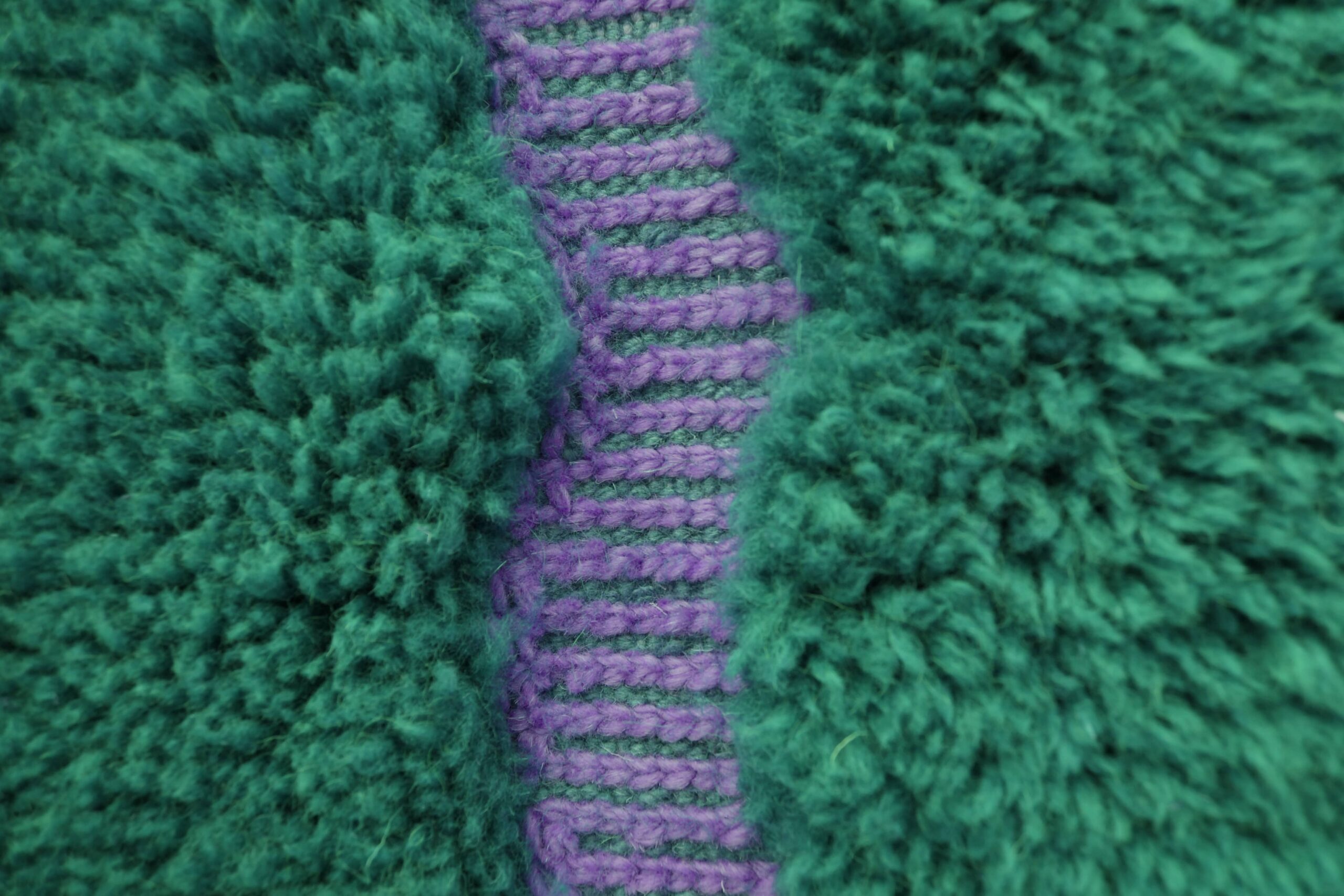 Elegant Dark Blue Green Mrirt Wool Moroccan Rug 200x300cm - Handmade Luxury - Image 9