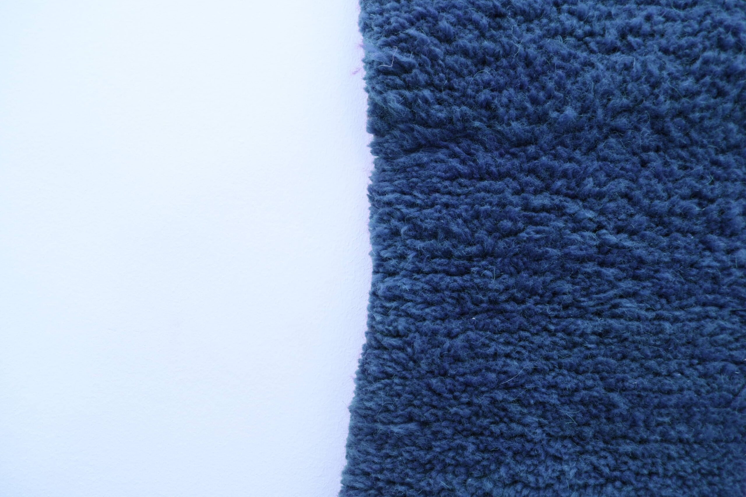 Handmade Mrirt Moroccan Wool Rug - Dark Blue, 200x300 cm, Unique Design - Image 7