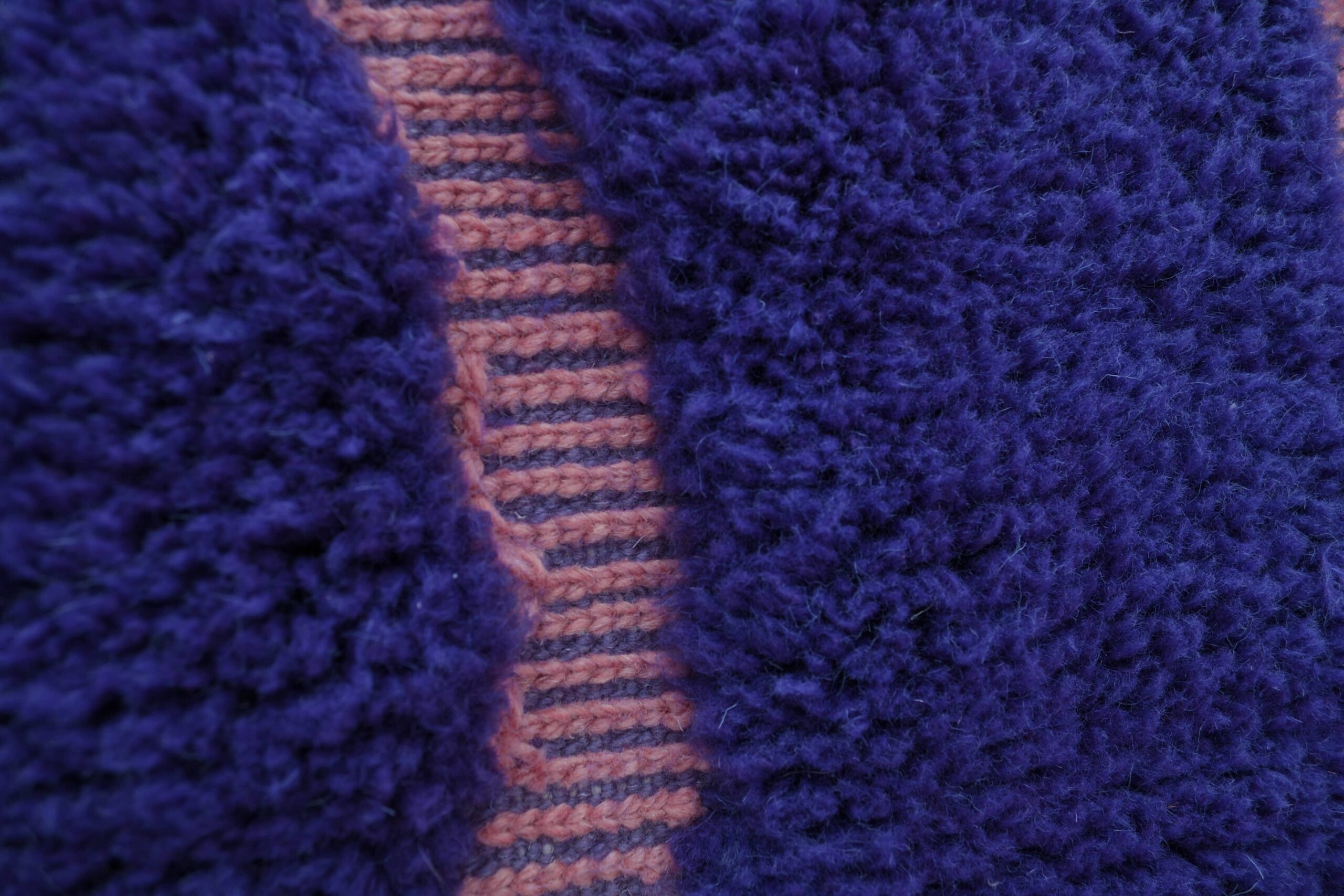 Elegant Dark Purple Mrirt Moroccan Wool Rug 200x300cm - Handmade Artistry - Image 8