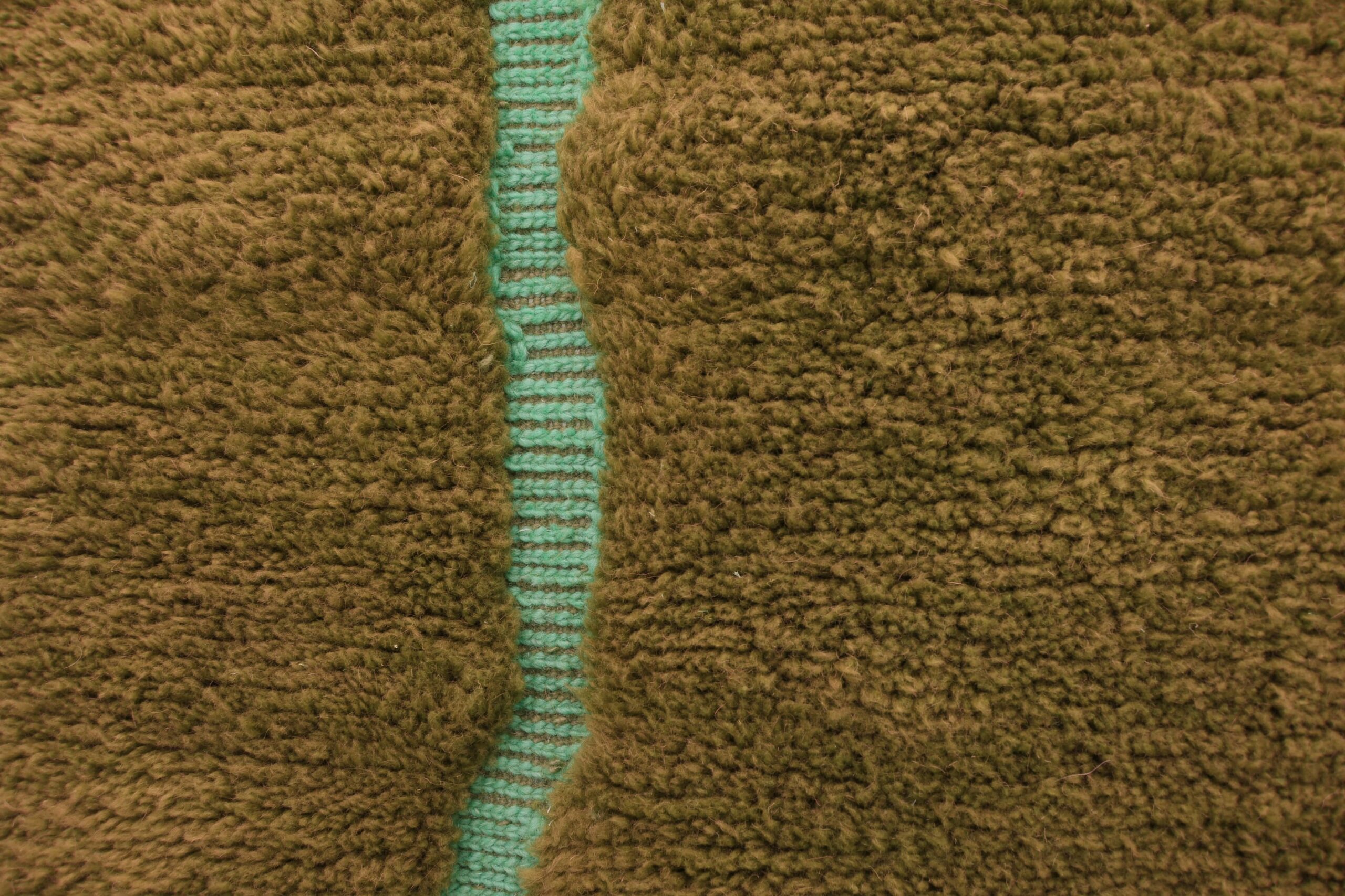 Peanut Brown Mrirt Moroccan Wool Rug 200x300cm - Handcrafted Elegance - Image 6